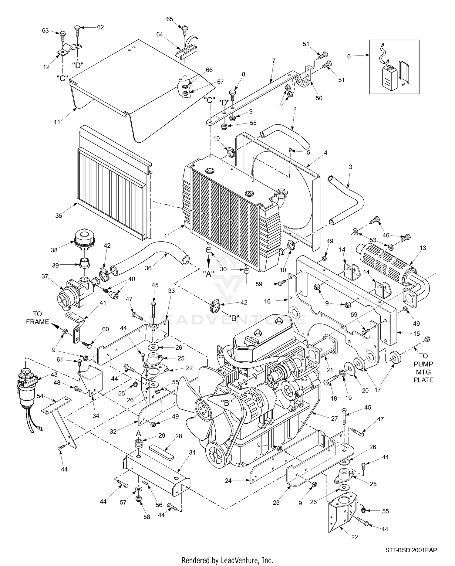 Radiator & Engine Brackets