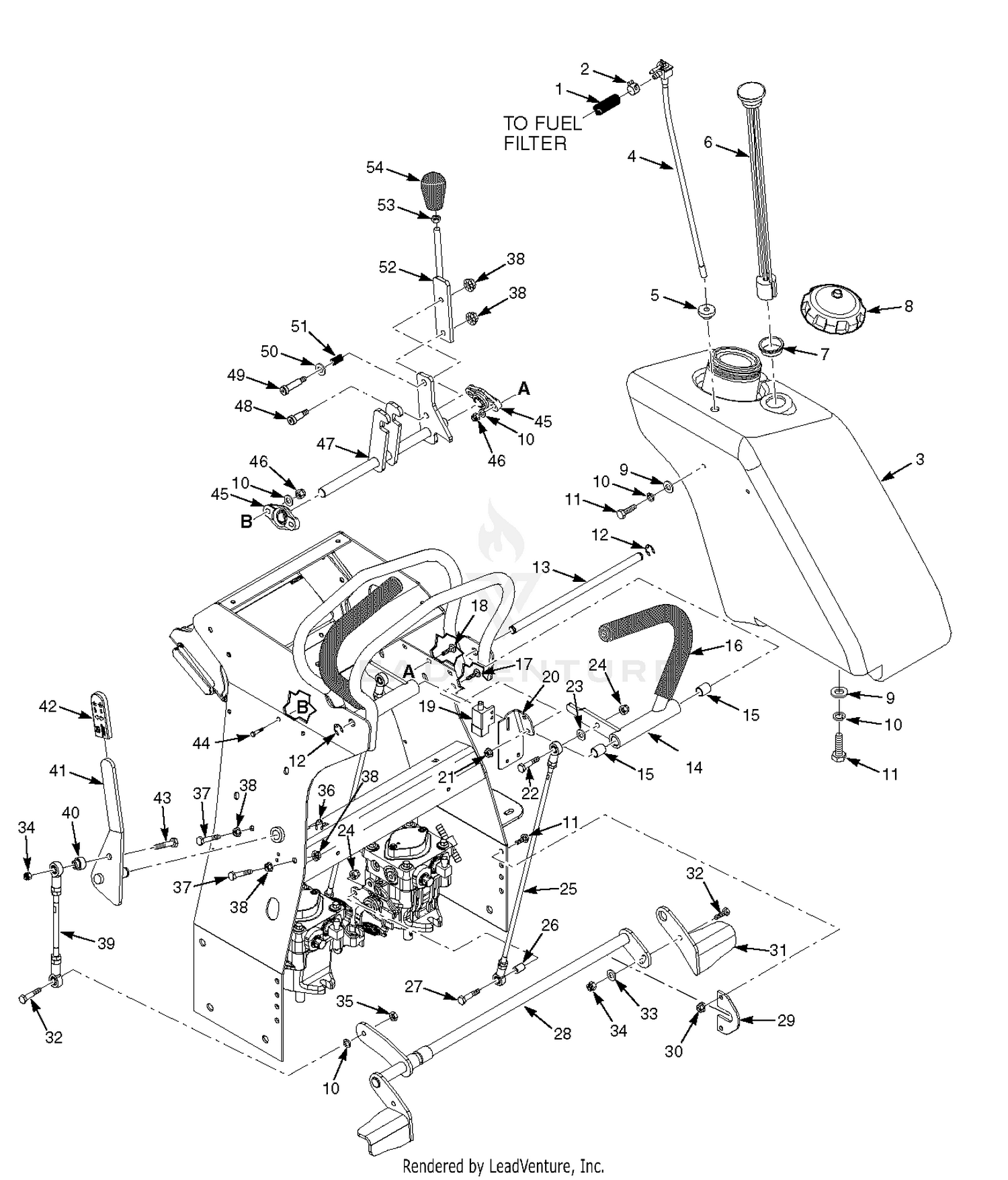 Steering Controls And Fuel Components