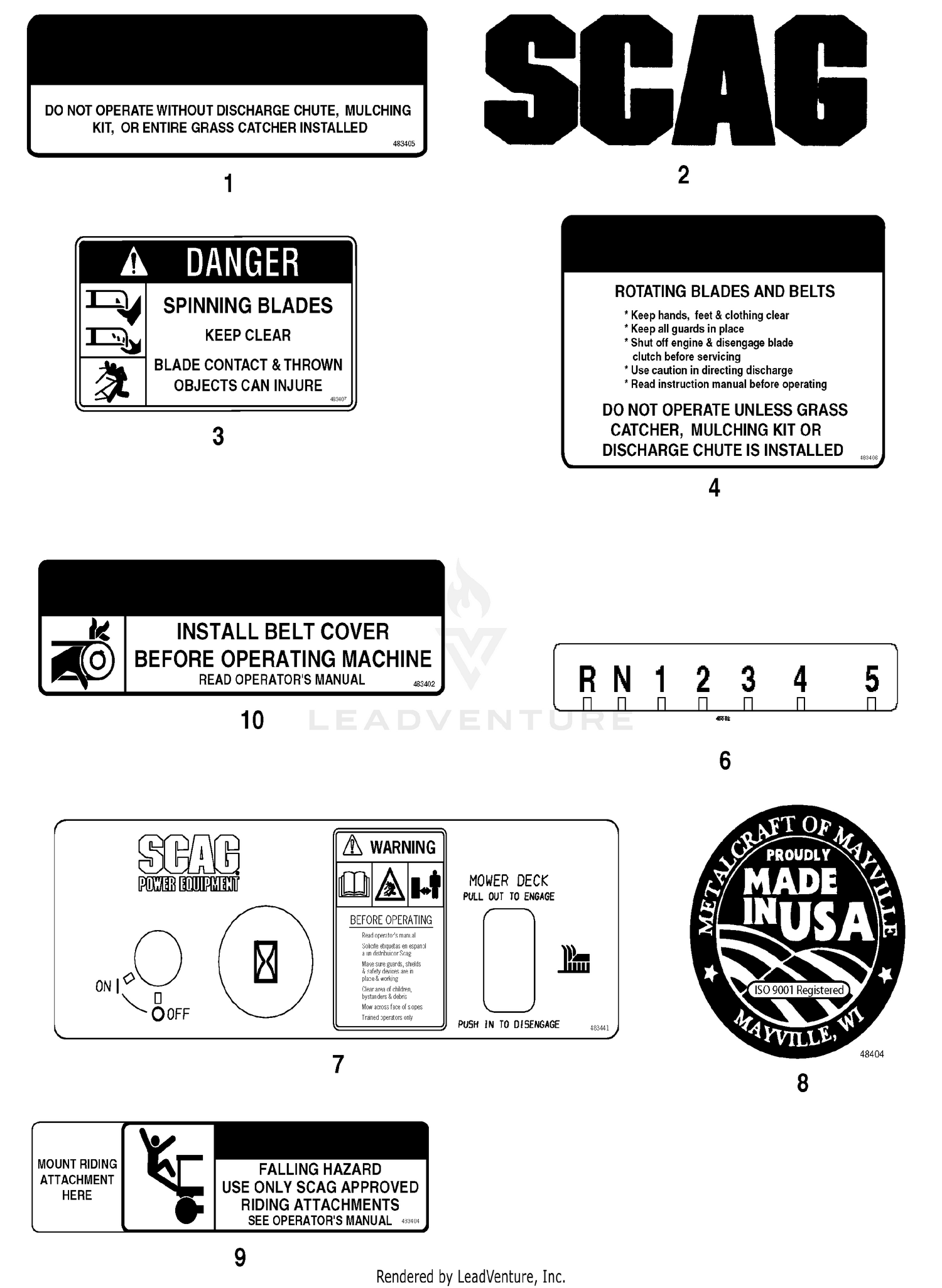 Replacement Decles And Information Plates