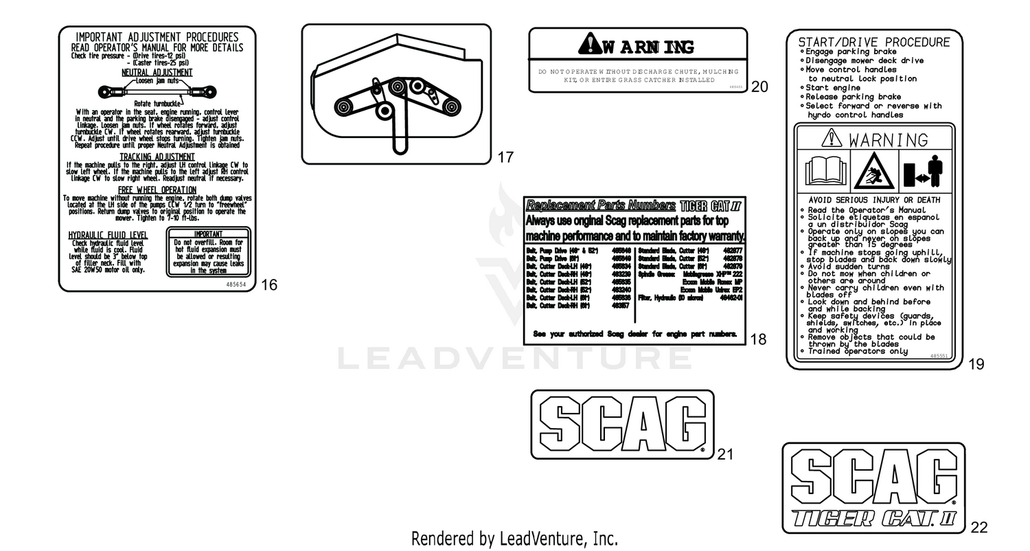 REPLACEMENT DECALS AND INFORMATION PLATES - 2