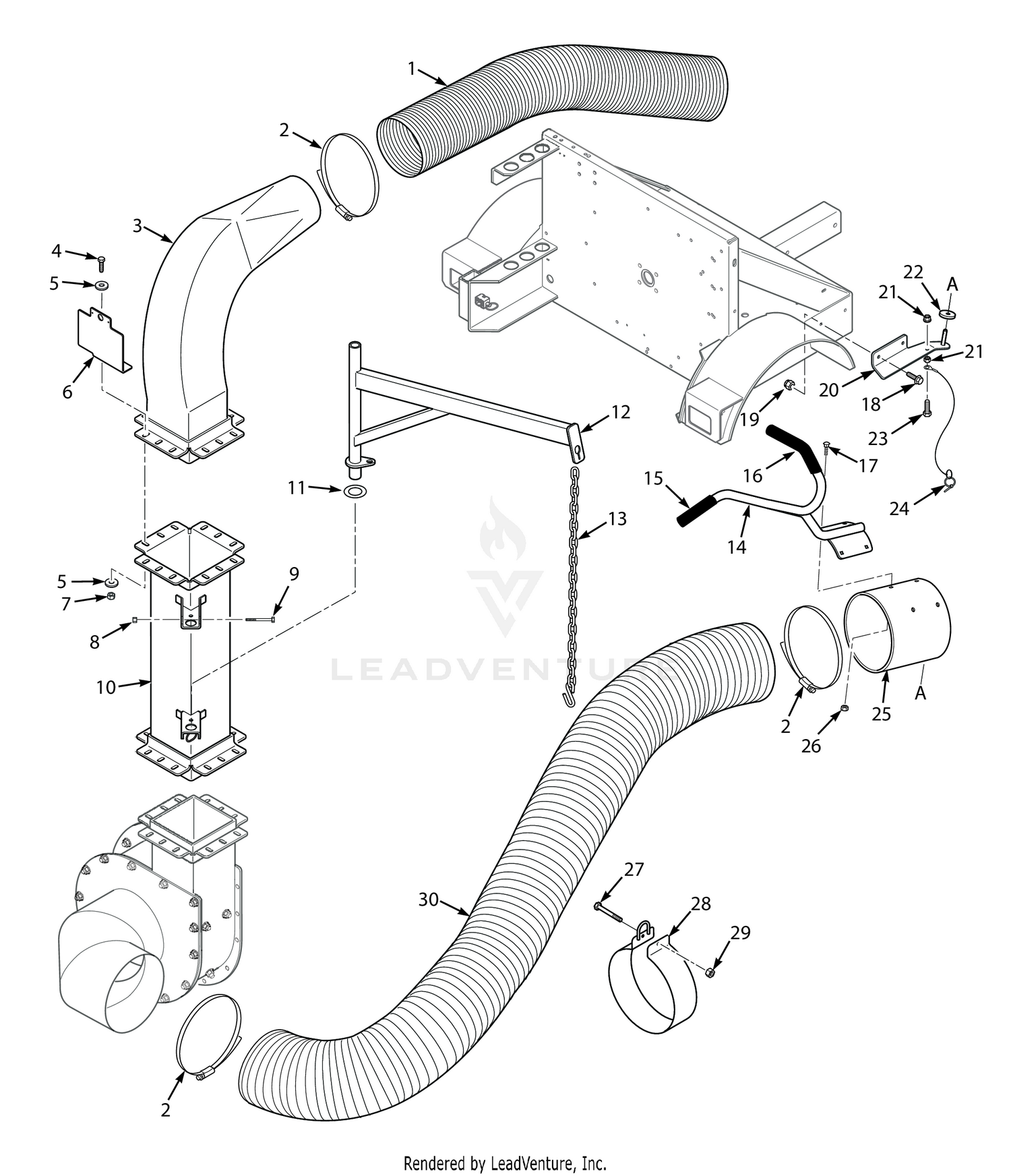 INTAKE AND DISCHARGE ASSEMBLY