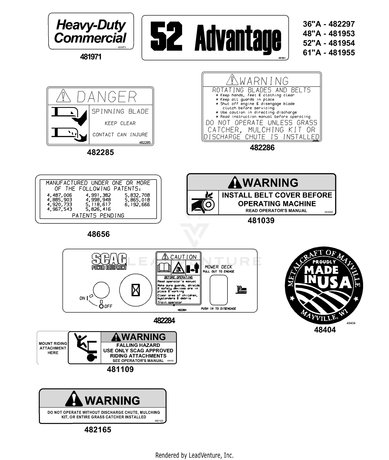 Replacement Decals & Information (Part 1)