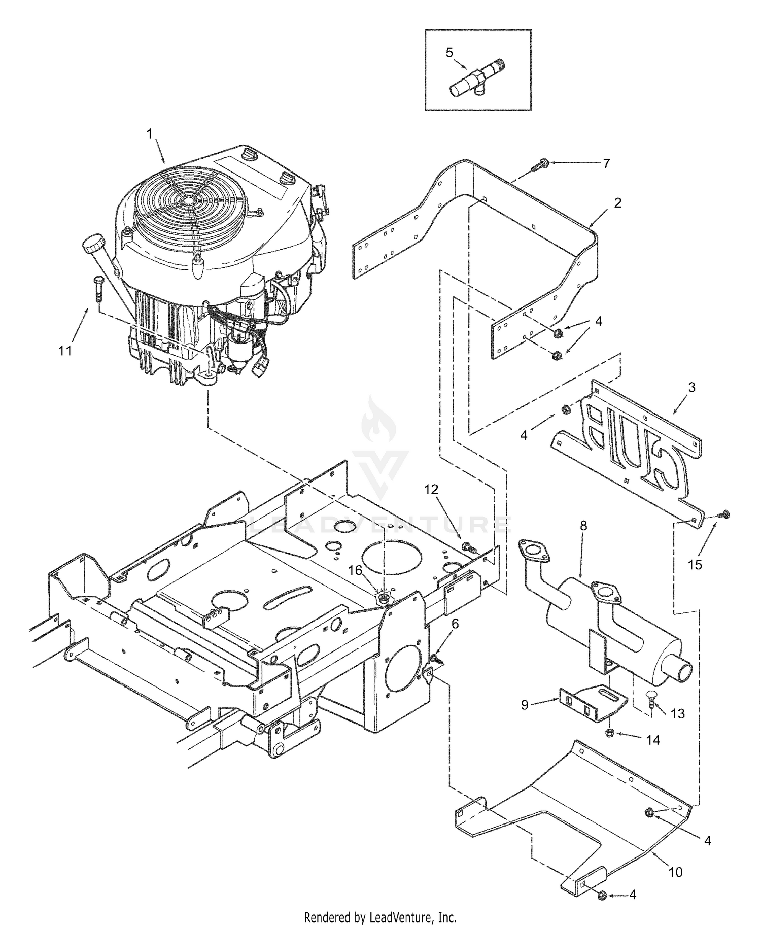 Engine And Attaching Parts (Kawasaki & Kohler) - 19KA