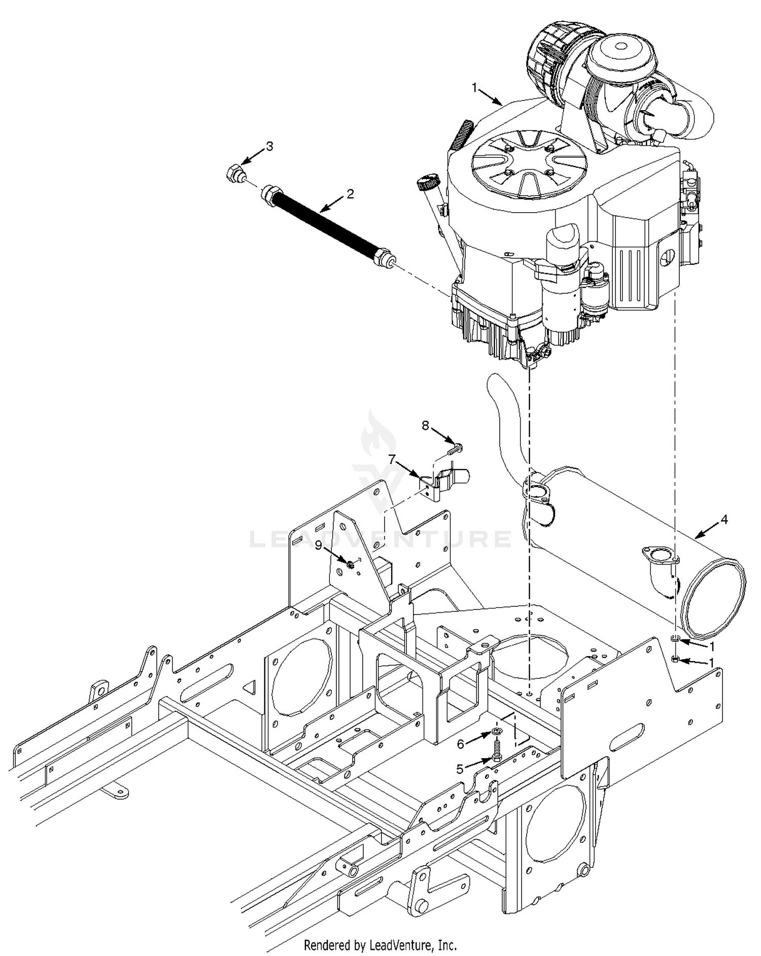 SCZ Engine & Attaching Parts