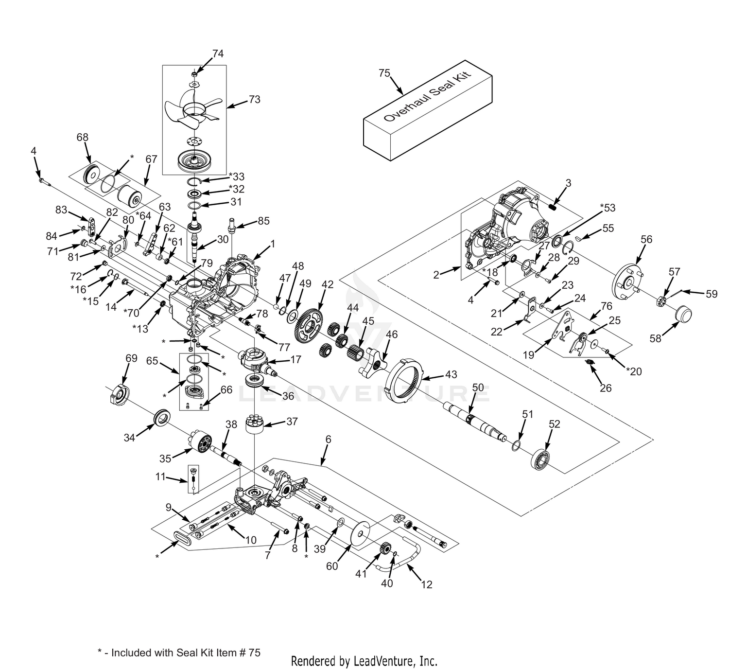 ZT-5400 TRANSAXLE ASSEMBLY