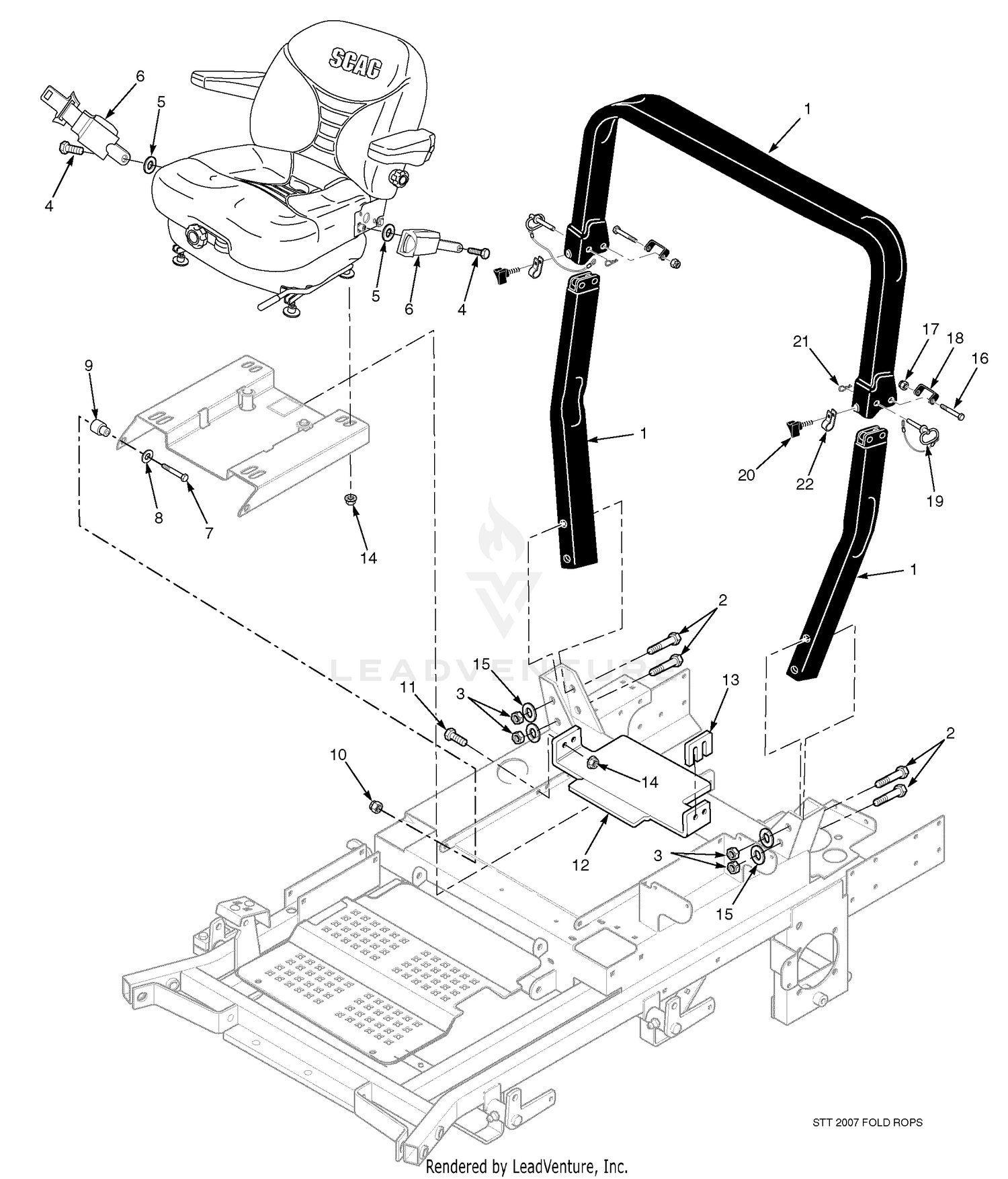 STT Roll-Over Protection System - With Suspension Seat