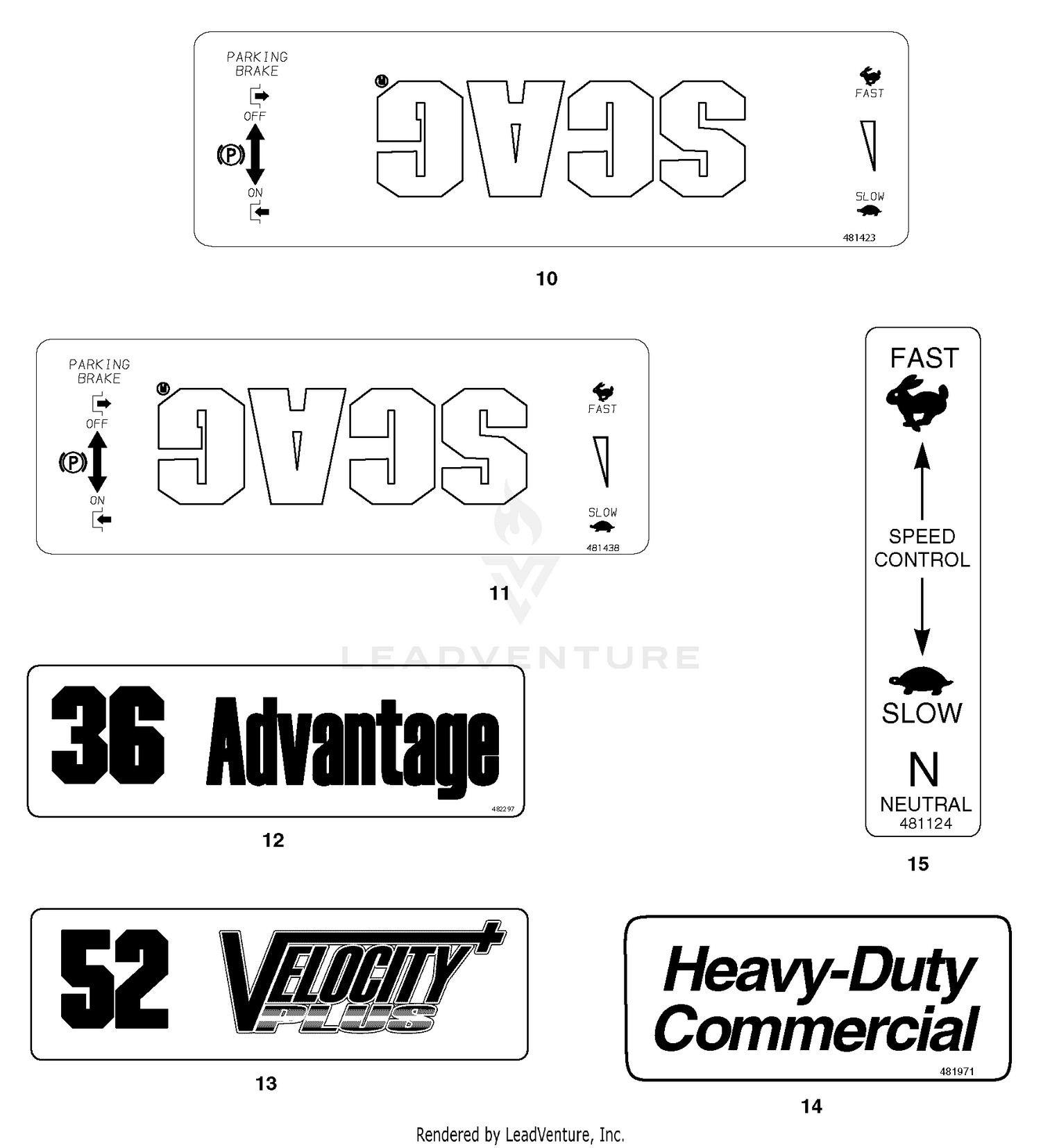 Replacement Decals And Information Plates - (Part 2)