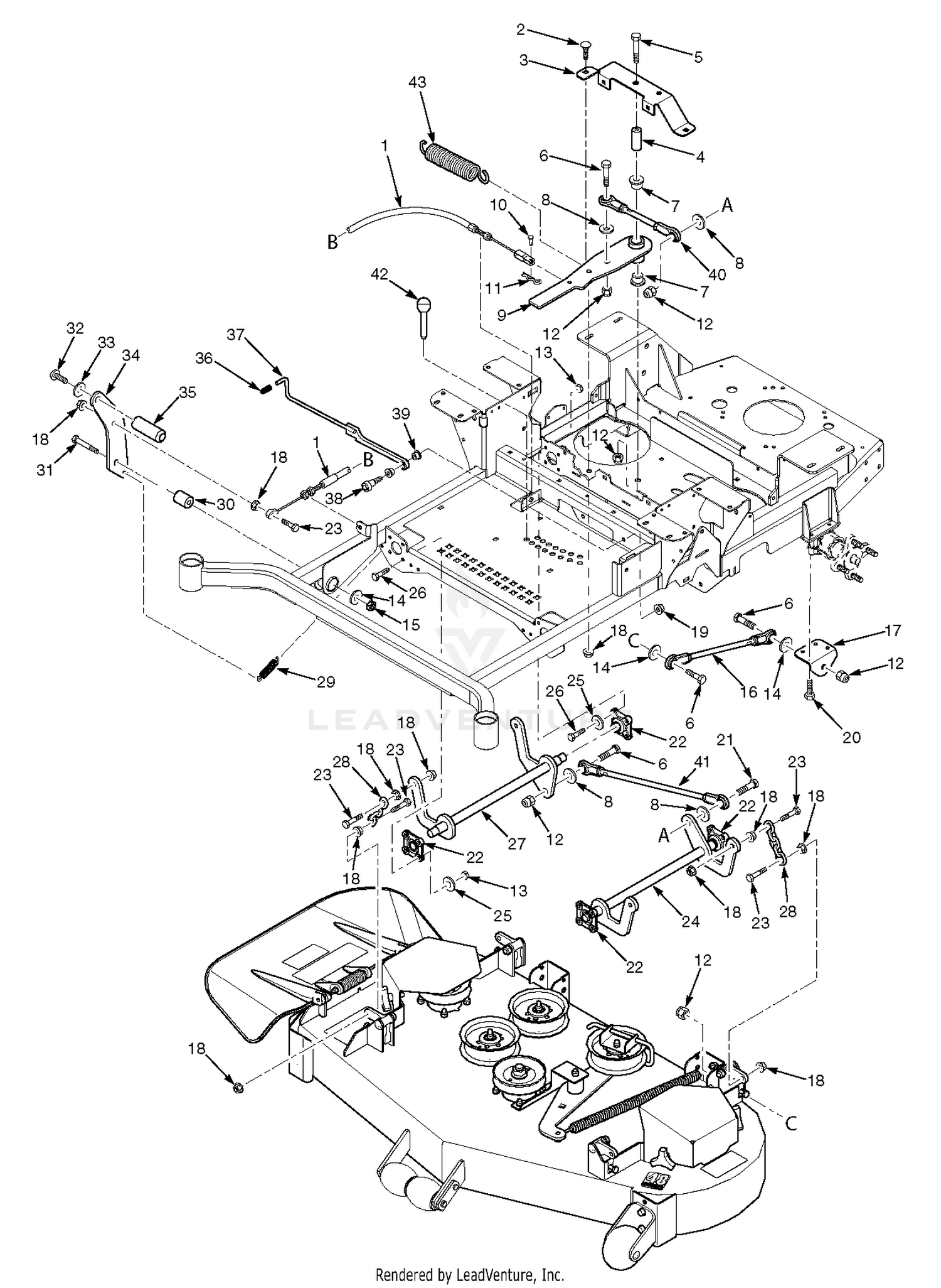 Cutter Deck Controls - SFZ61
