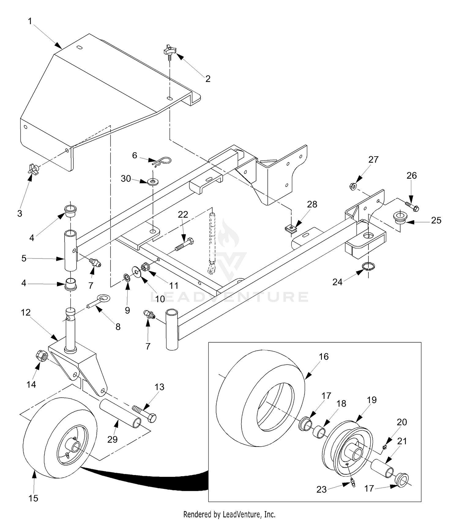 36" Deck Frame