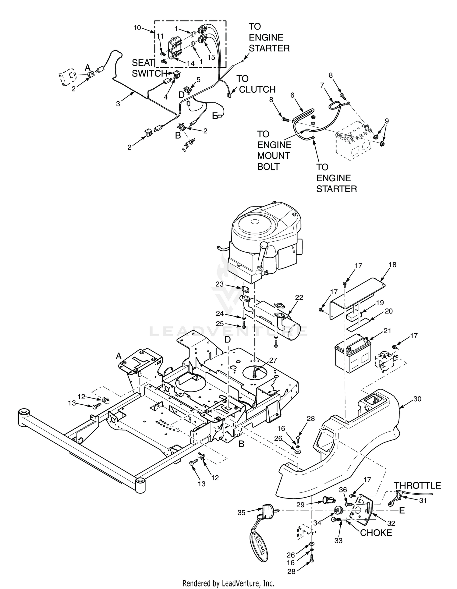 EXHAUST AND ELECTRICAL SYSTEM - SPZ