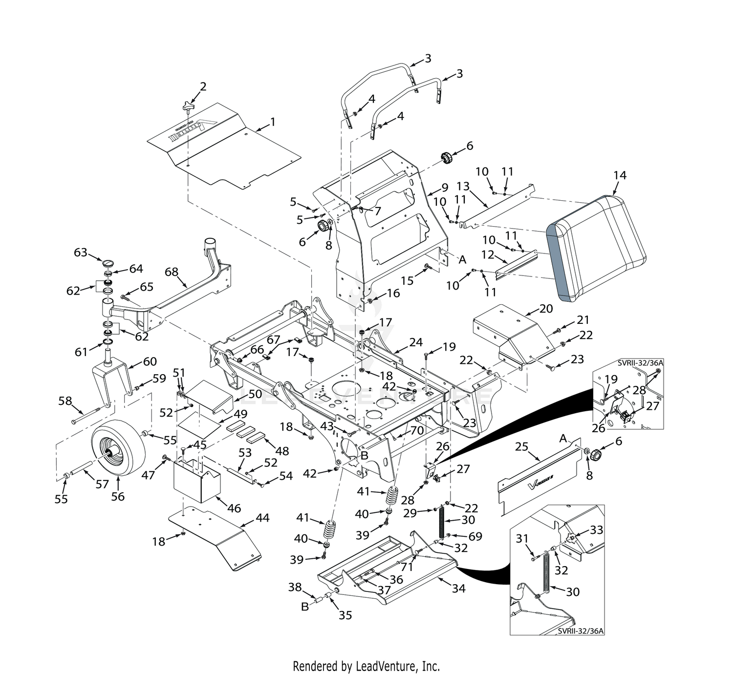 SVRII-32A / 36A SHEET METAL COMPONENTS