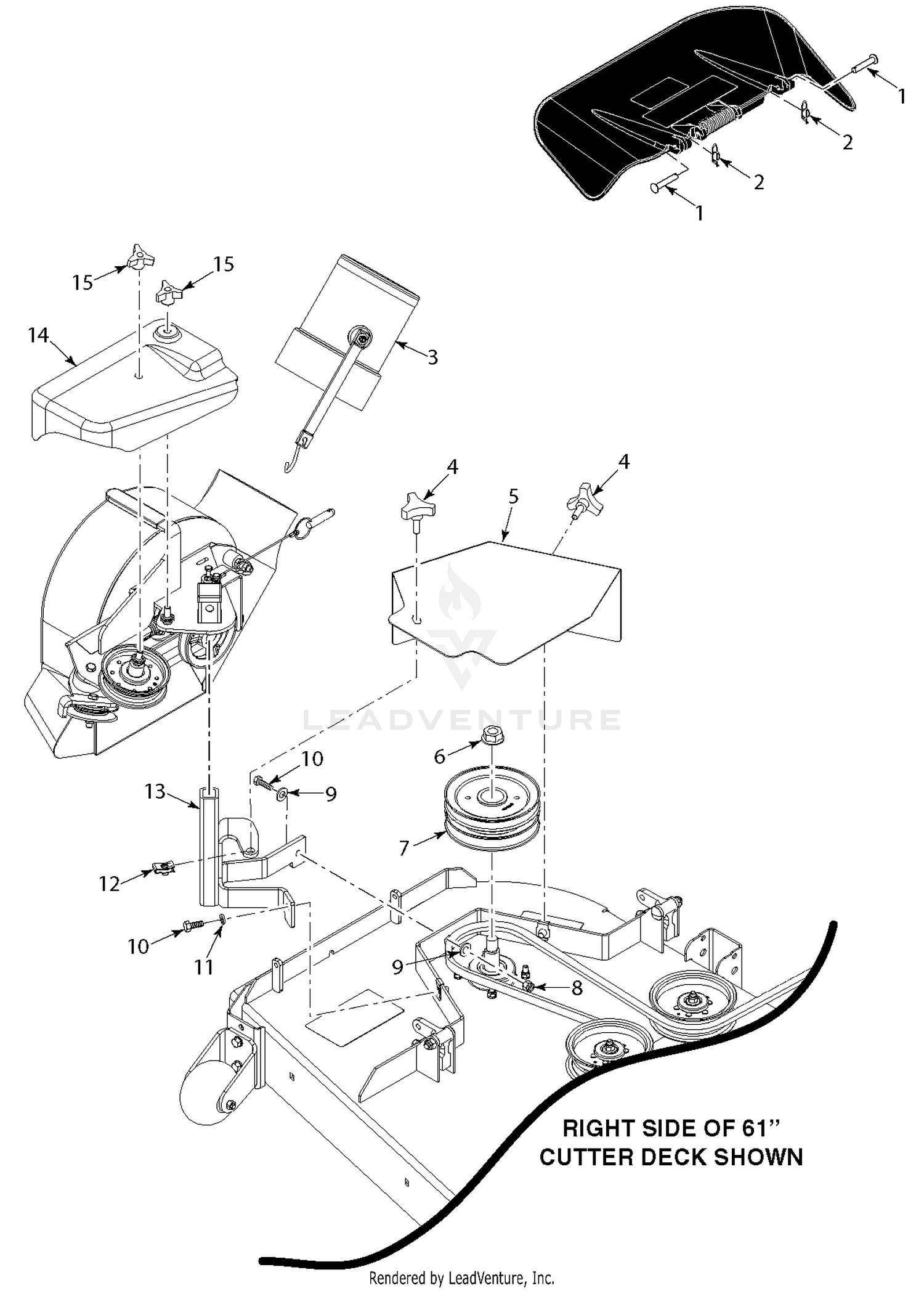 SPZ 52"/61" Blower Mounting Components