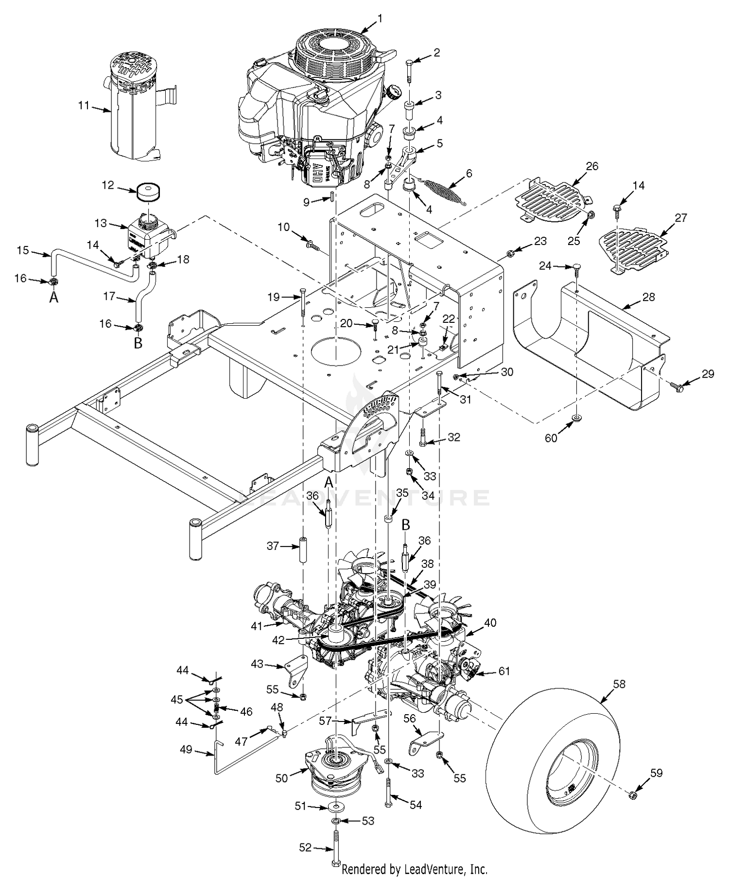 Engine Deck & Hydraulic System