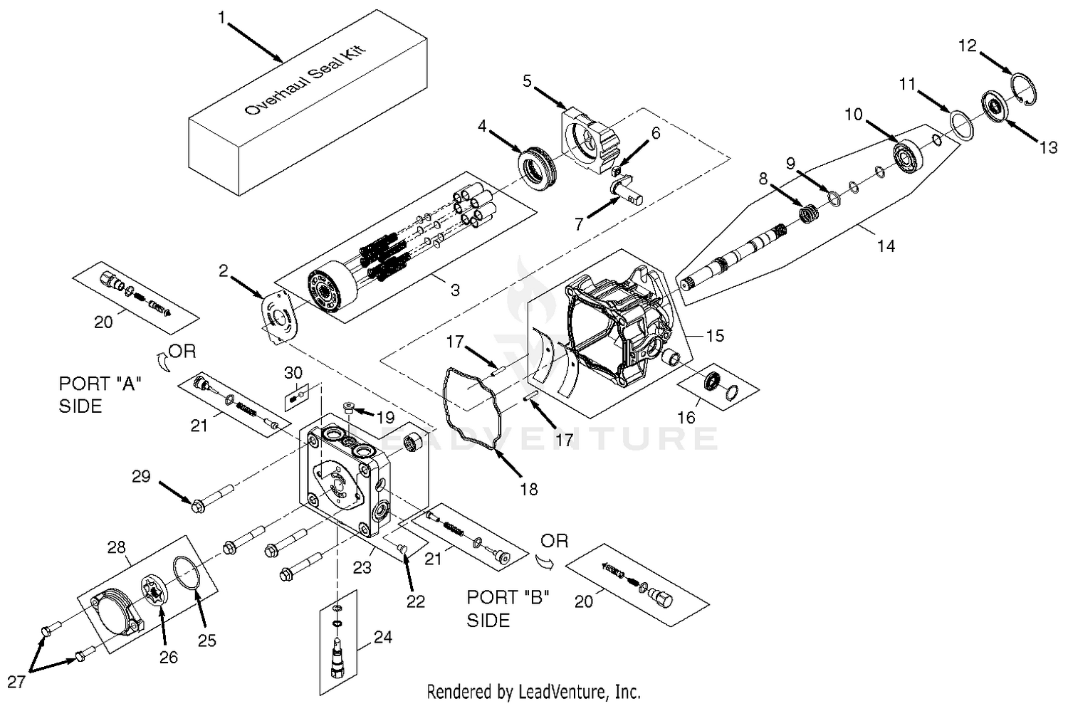 BDP -16A Hydraulic Pump Assembly
