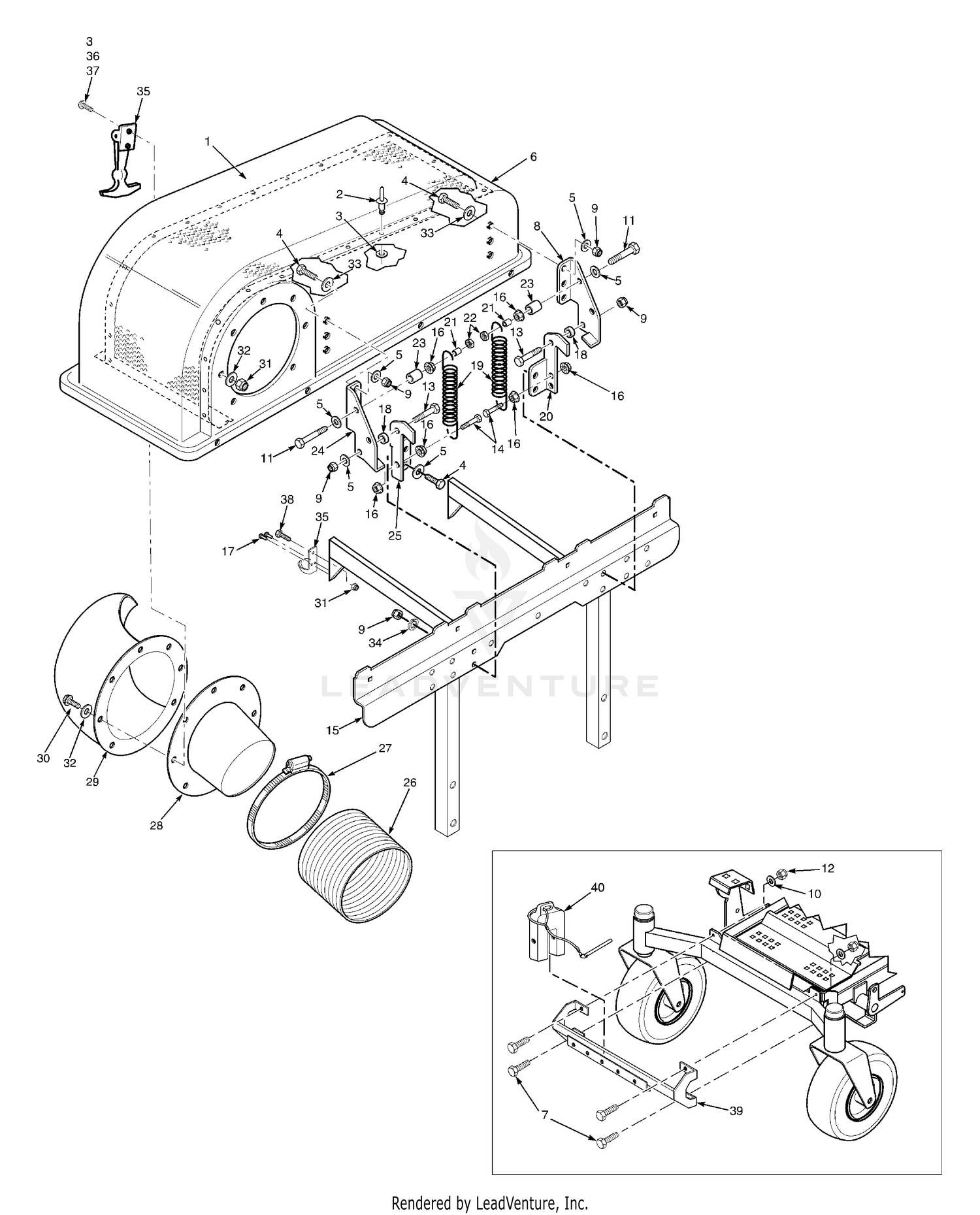 Bucket Support Components (Upper)