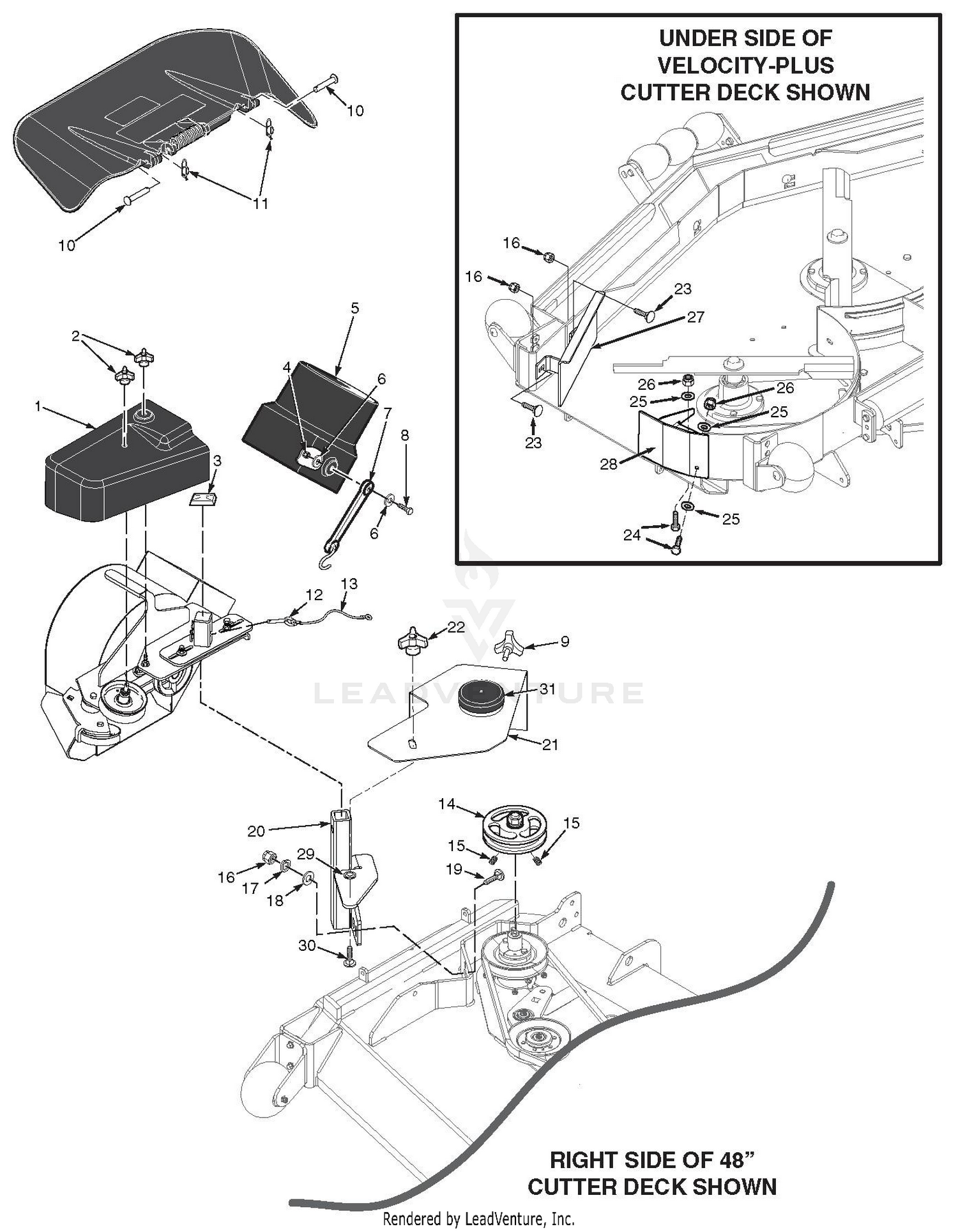 STC 48"/52" Blower Mounting Components