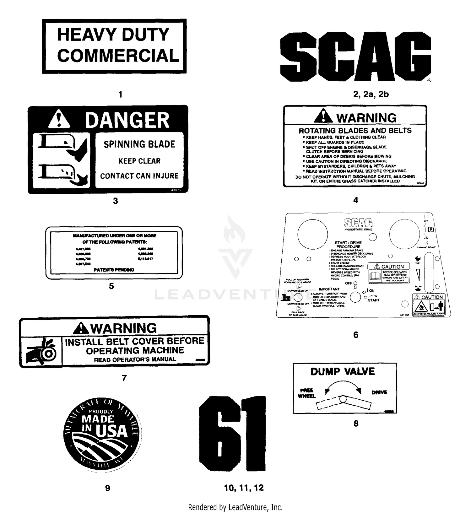 Replacement Decals & Information
