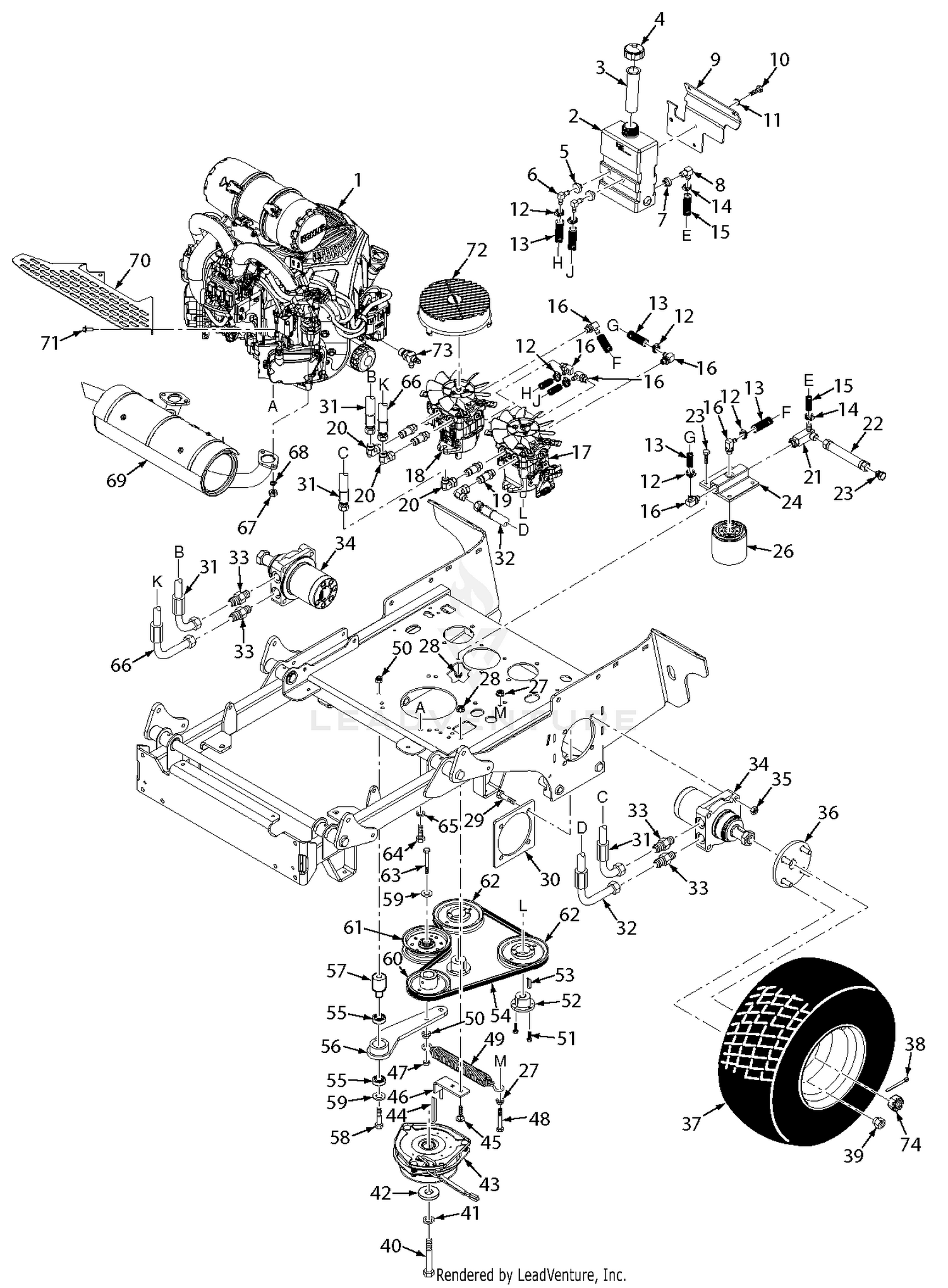 SVRII-48V / 52V / 61V Hydraulics And Engine Components
