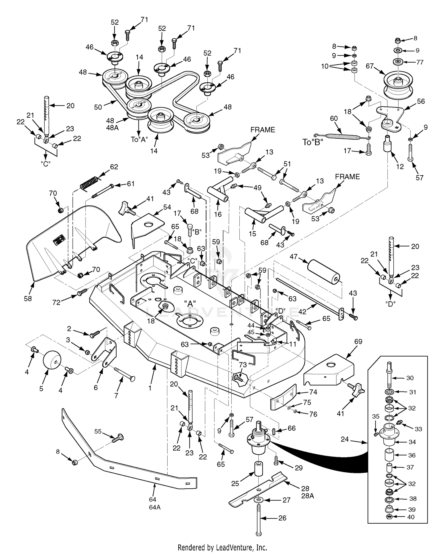 Cutter Deck 52V