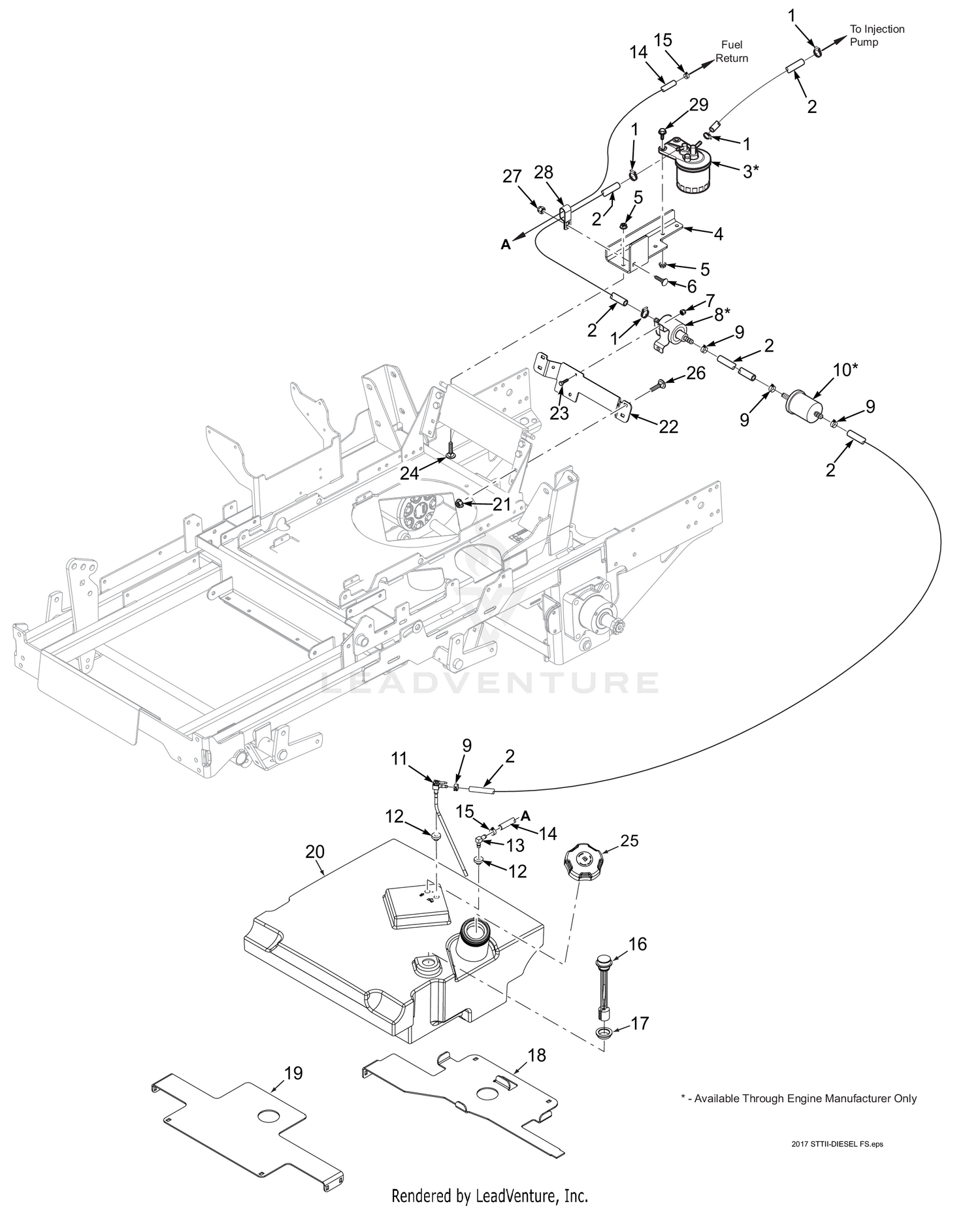 STTII FUEL SYSTEM - KUBOTA DIESEL