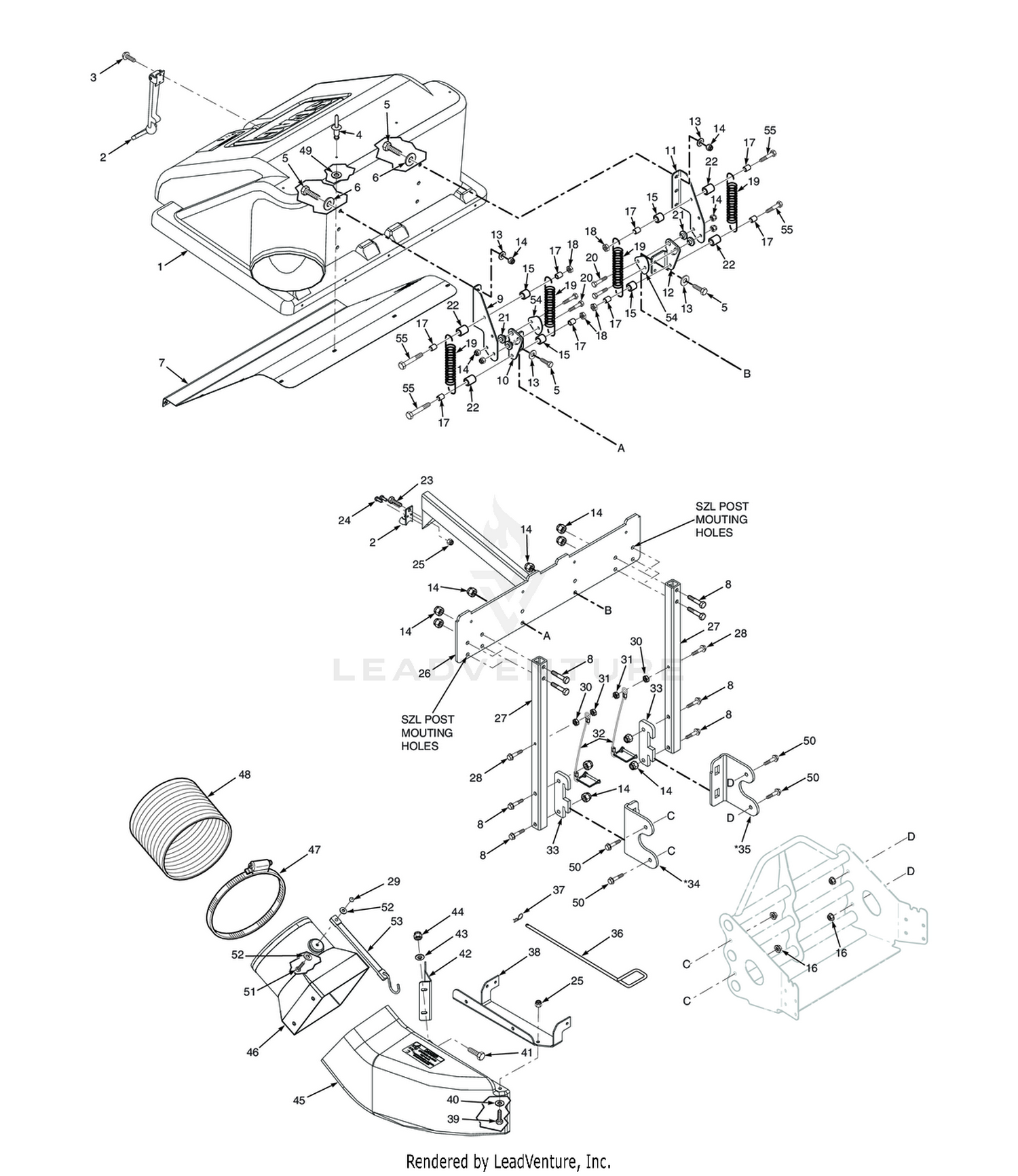 GC-SZL/SFZ/SPZ HOOD AND DISCHARGE ASSEMBLY