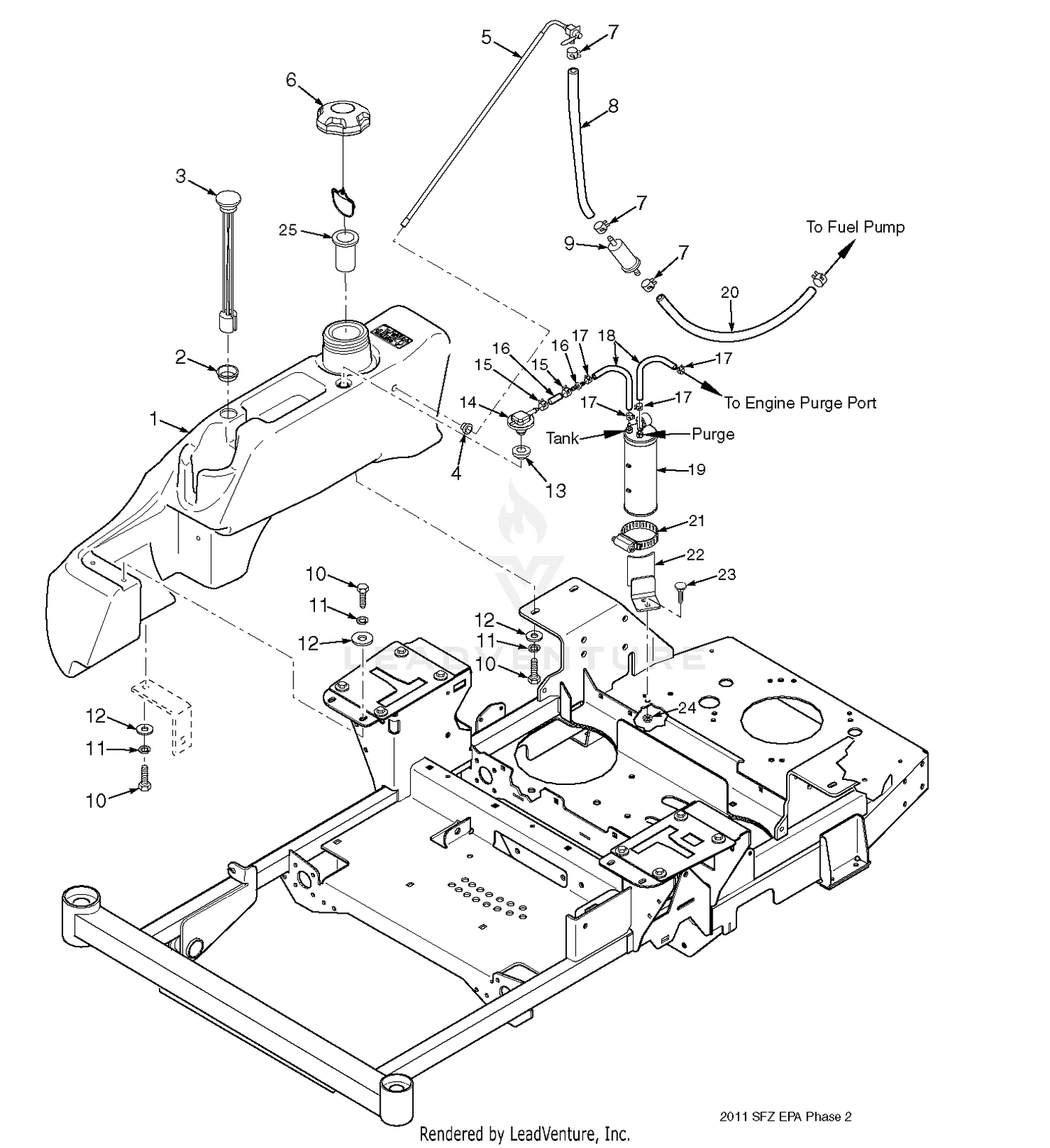 SFZ48, SFZ52 & SFZ61 Fuel System - EPA Phase 3