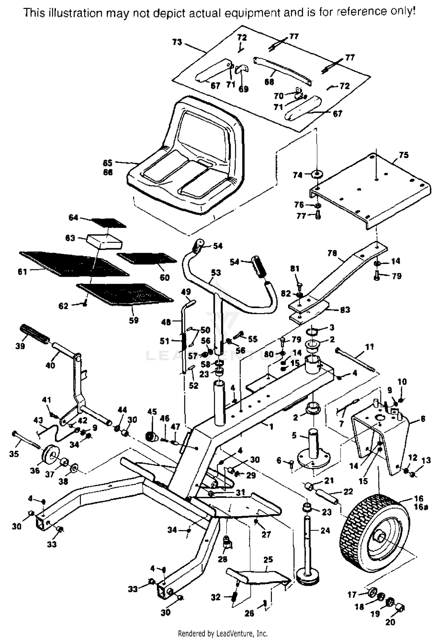 RIDER FRAME ASSEMBLY