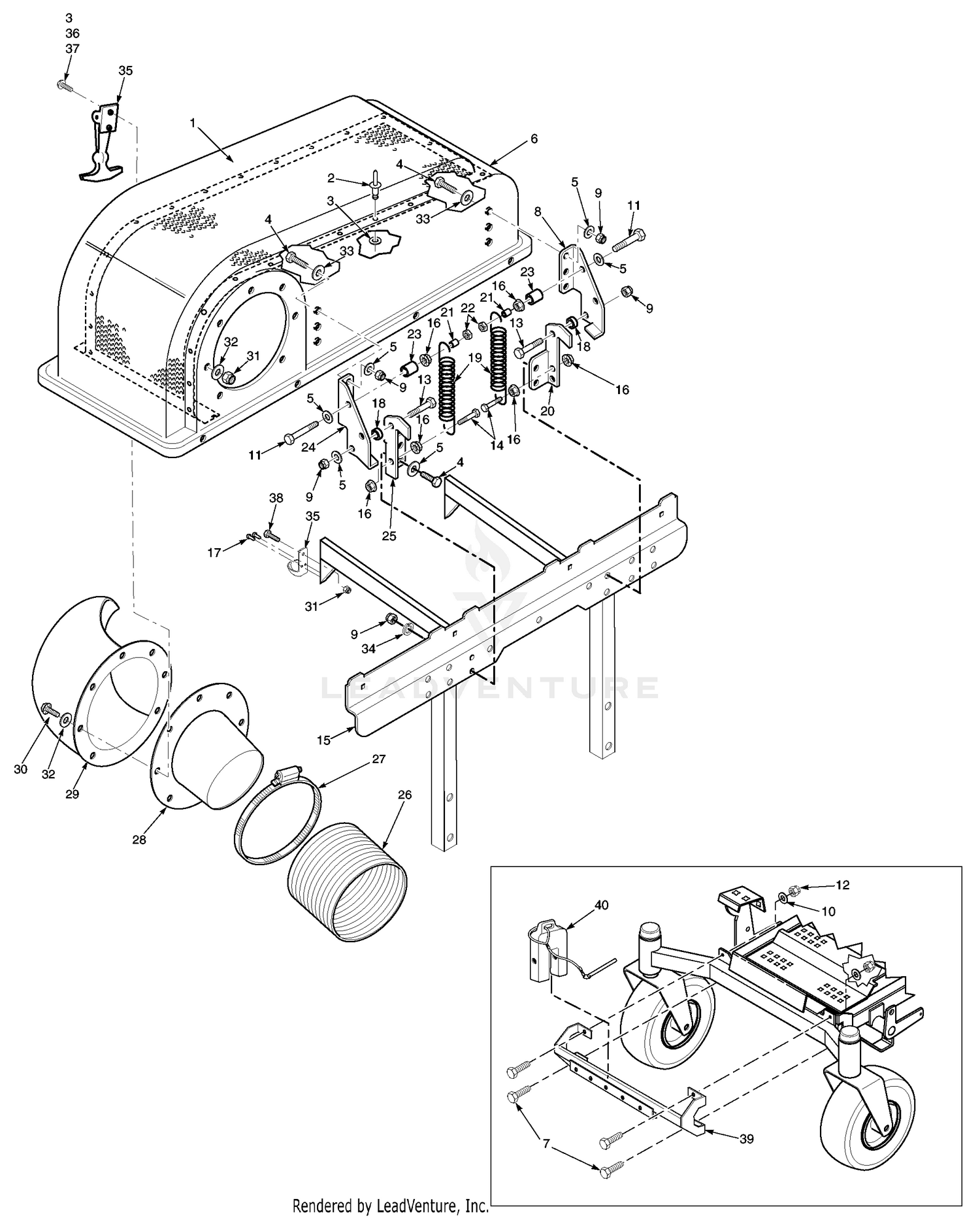 Bucket Support Components (Upper)