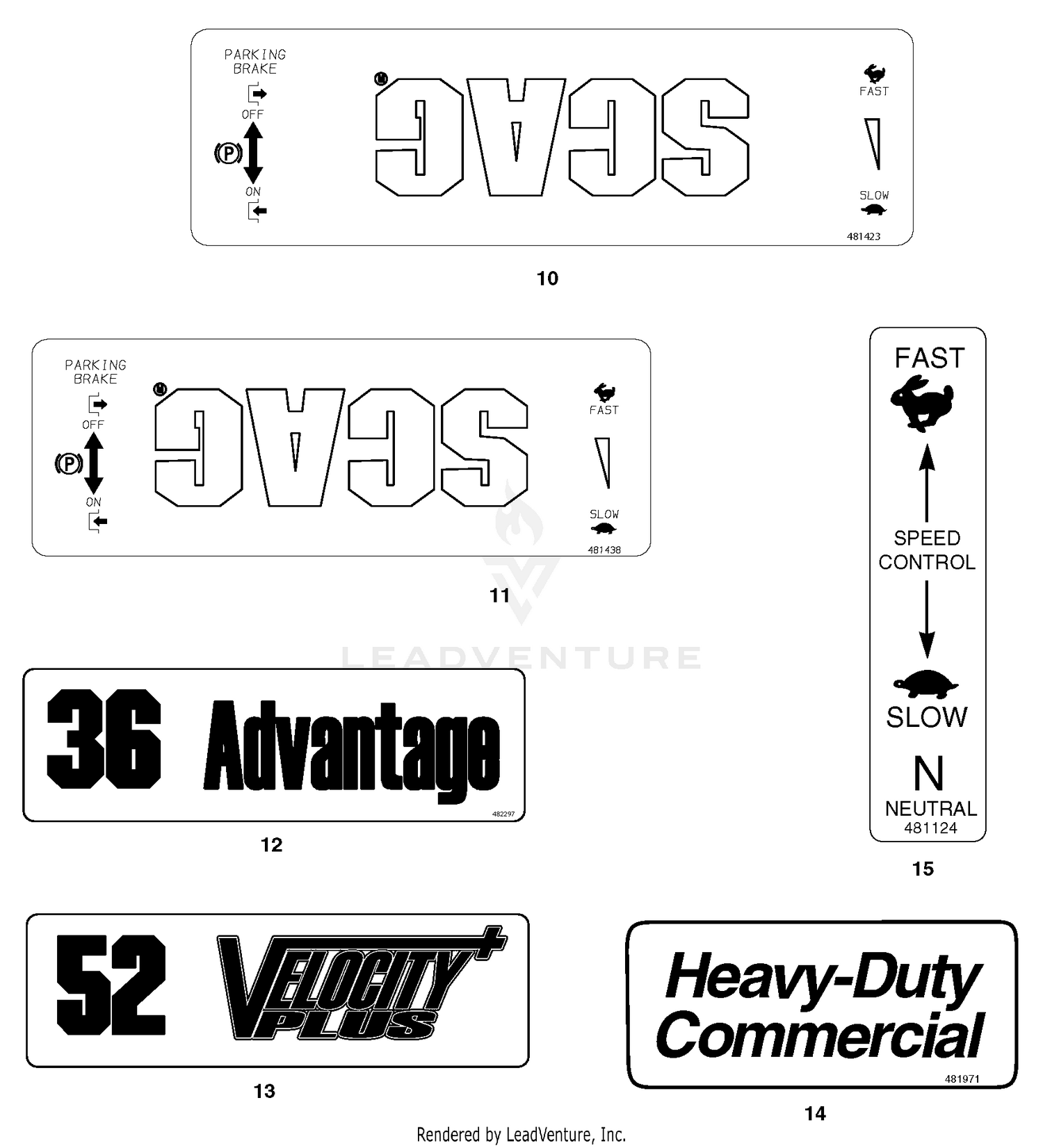 Replacement Decals And Information Plates - Part 1