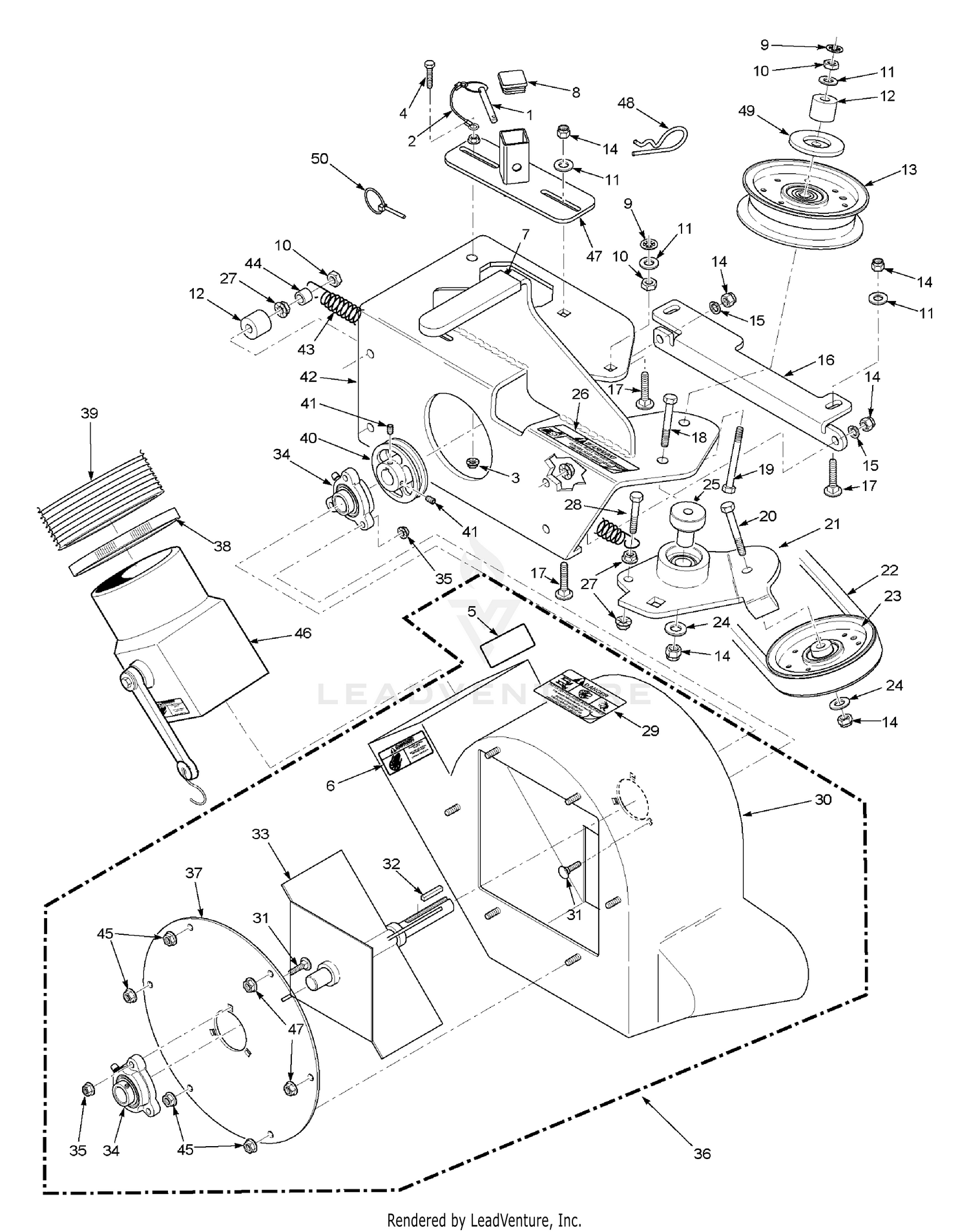 Blower Housing Assembly 48" & 52"