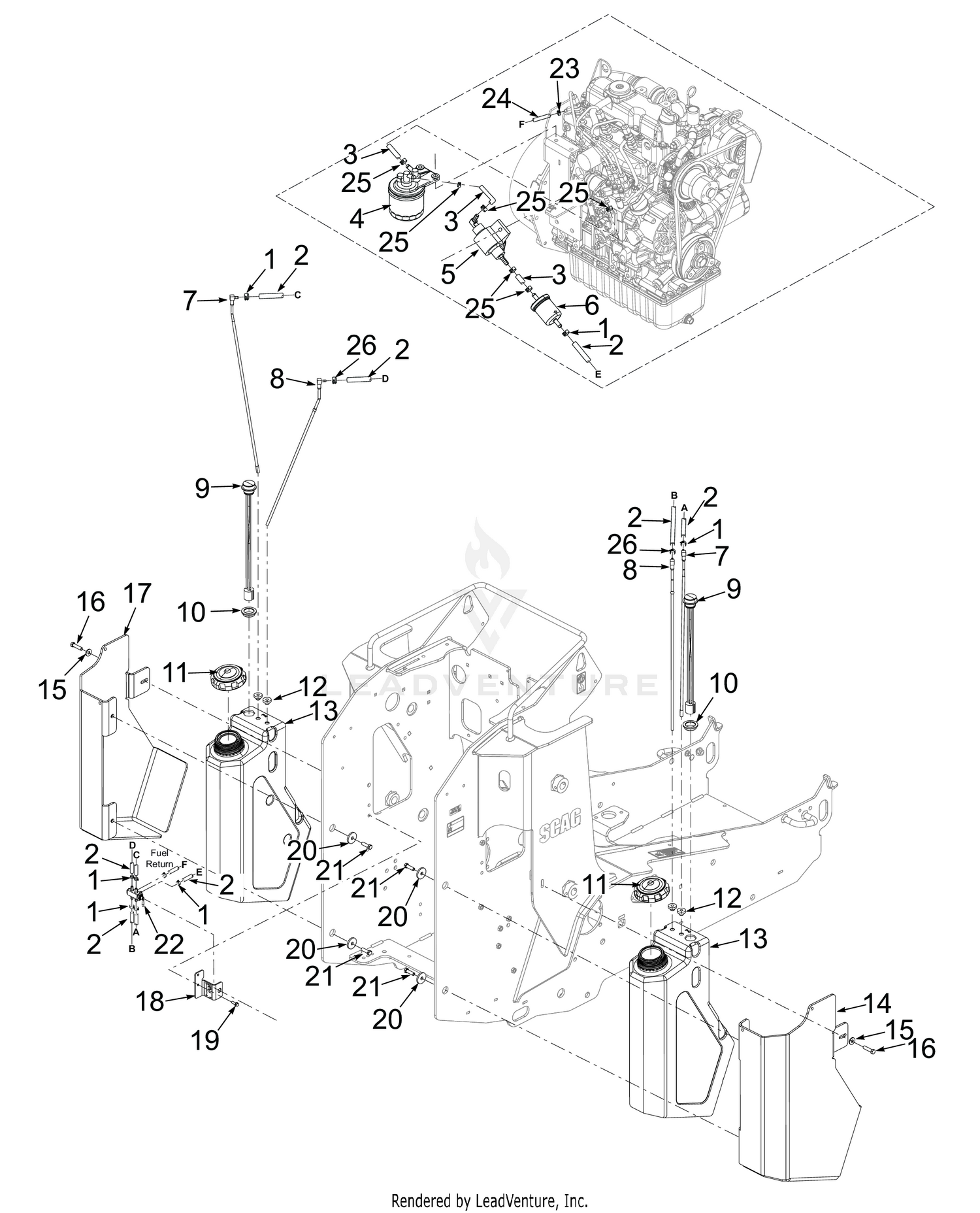 FUEL TANK ASSEMBLY KUBOTA