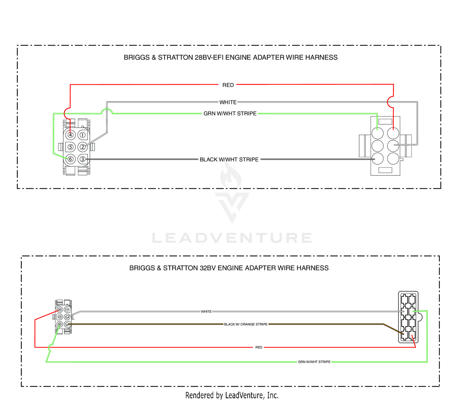 STCII BRIGGS & STRATTON ENGINE ADAPTER ELECTRICAL SCHEMATIC