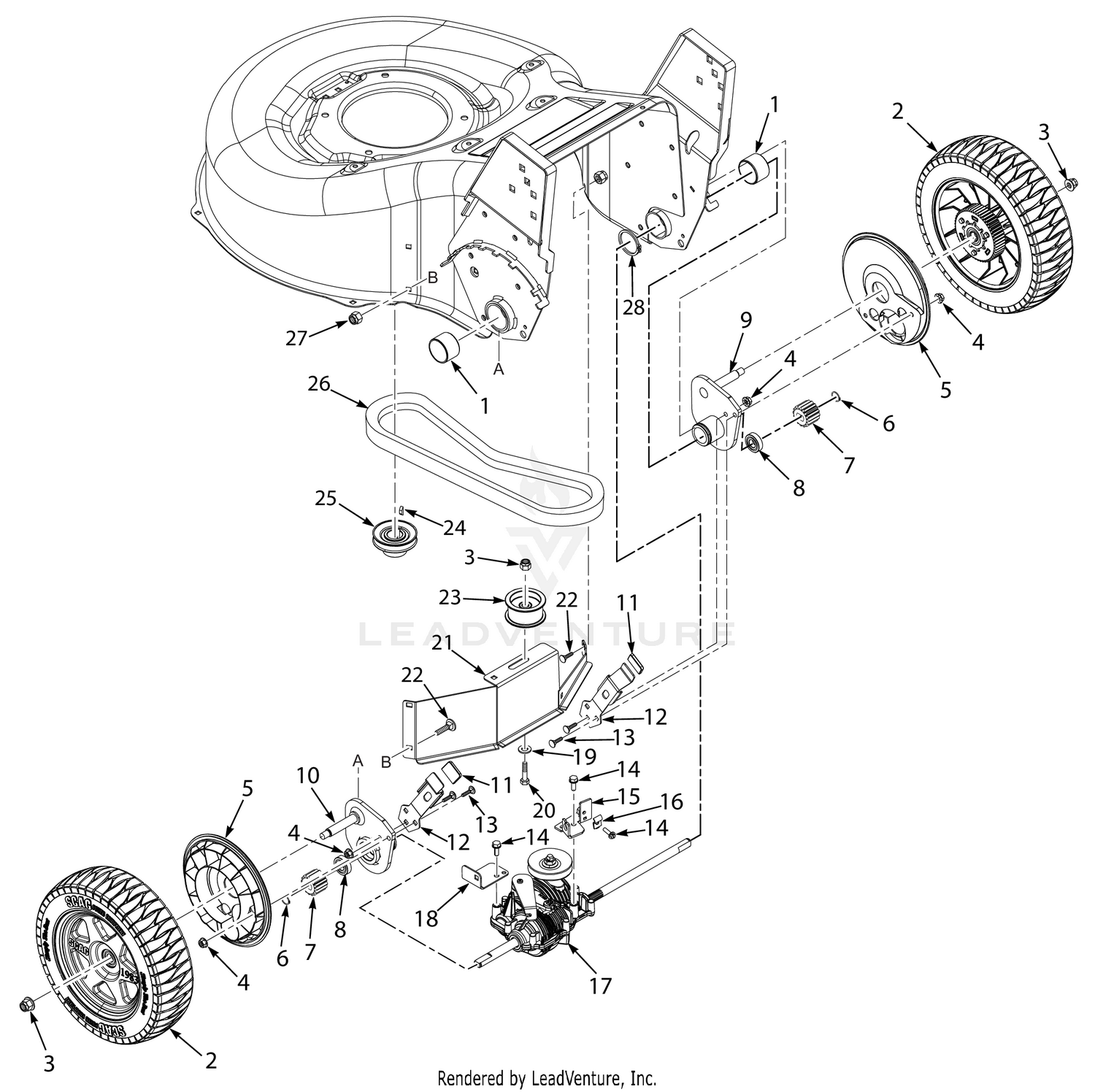 REAR DRIVE SYSTEM COMPONENTS