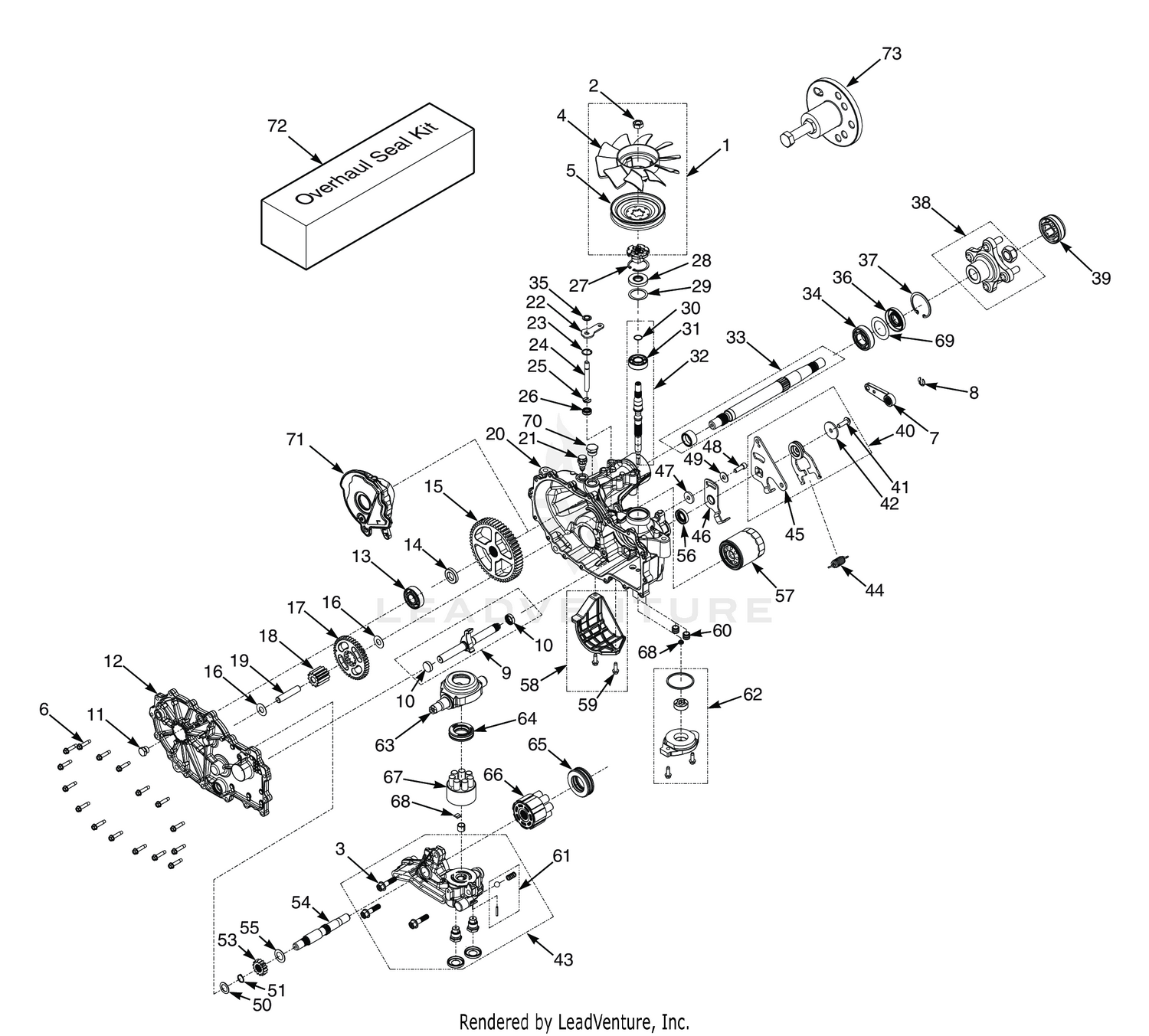 ZT-3100 HYDRAULIC AXLE ASSEMBLY - SPZ52