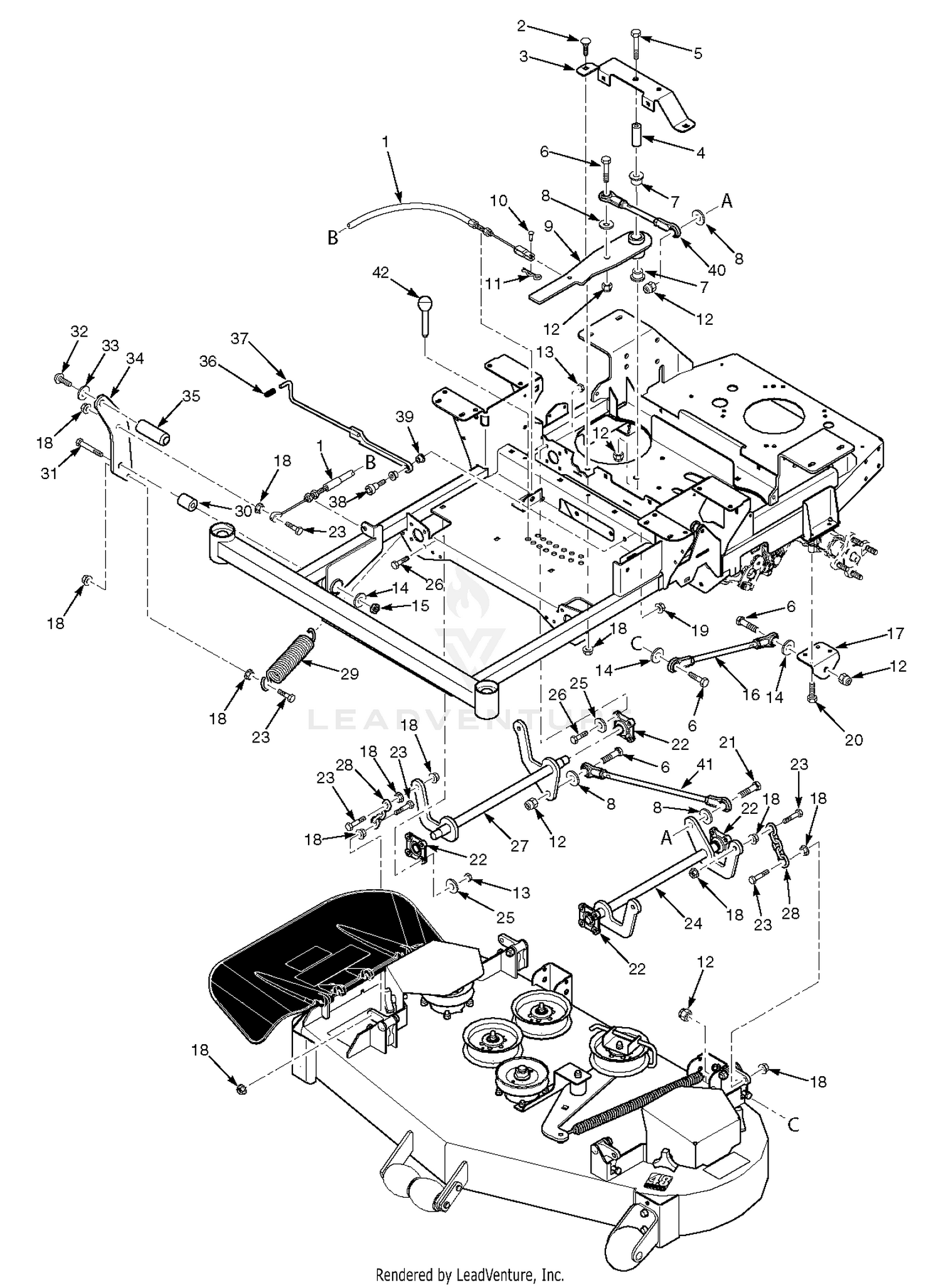 Cutter Deck Controls- SFZ48