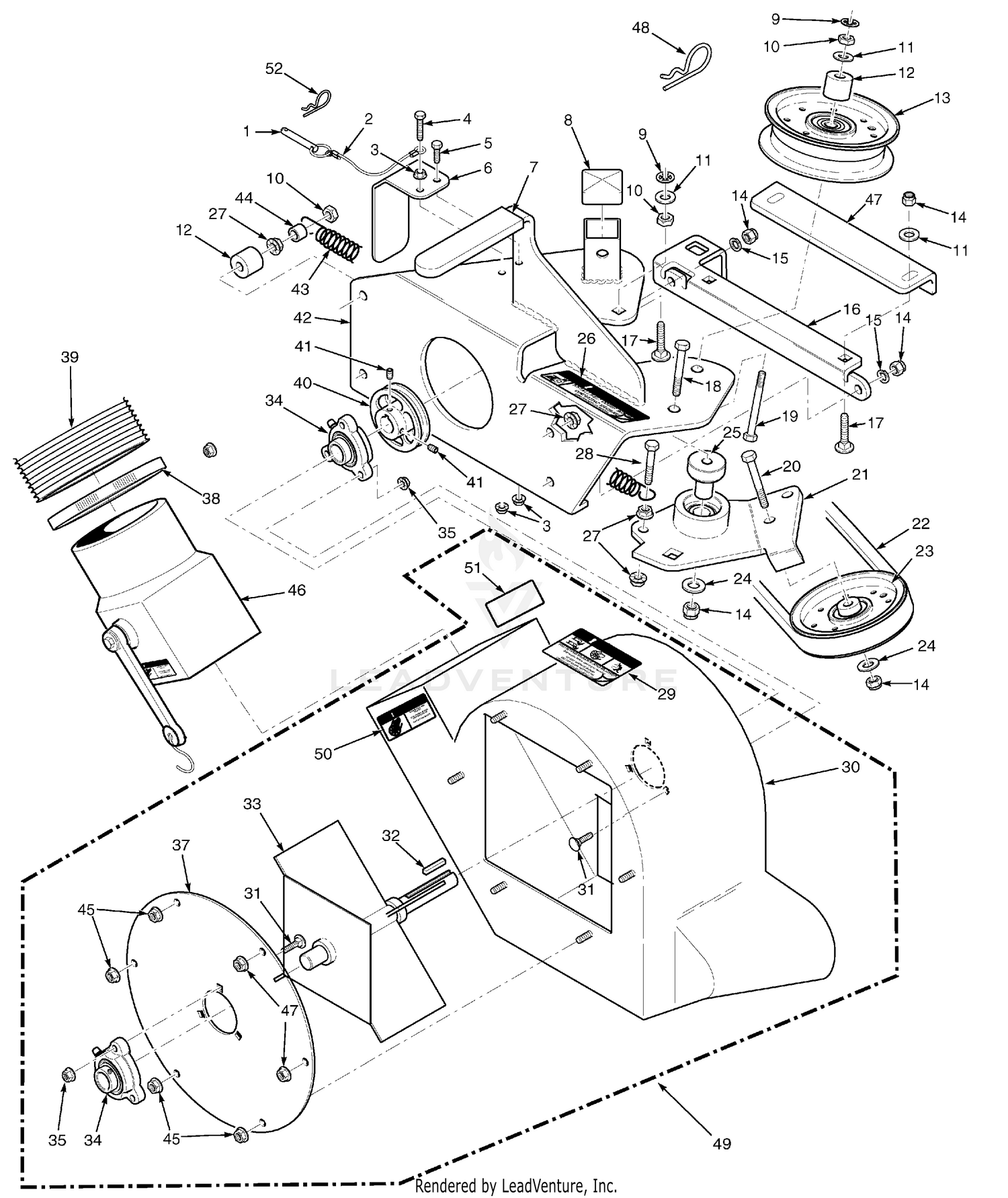 GC-STT Bowler Housing Assembly