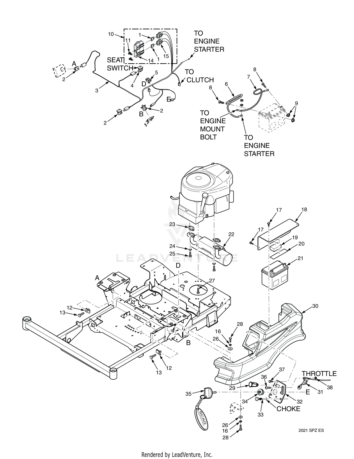 EXHAUST AND ELECTRICAL SYSTEM - SPZ