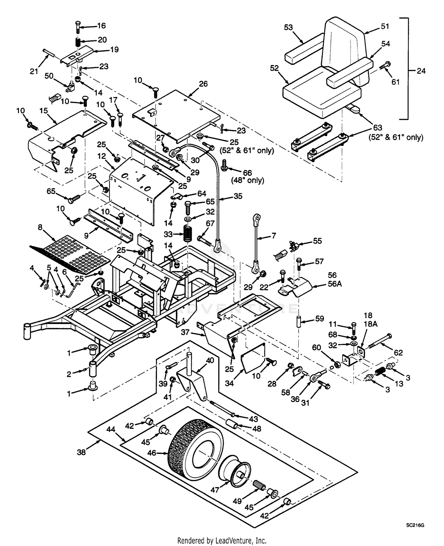 61" Sheet Metal Components
