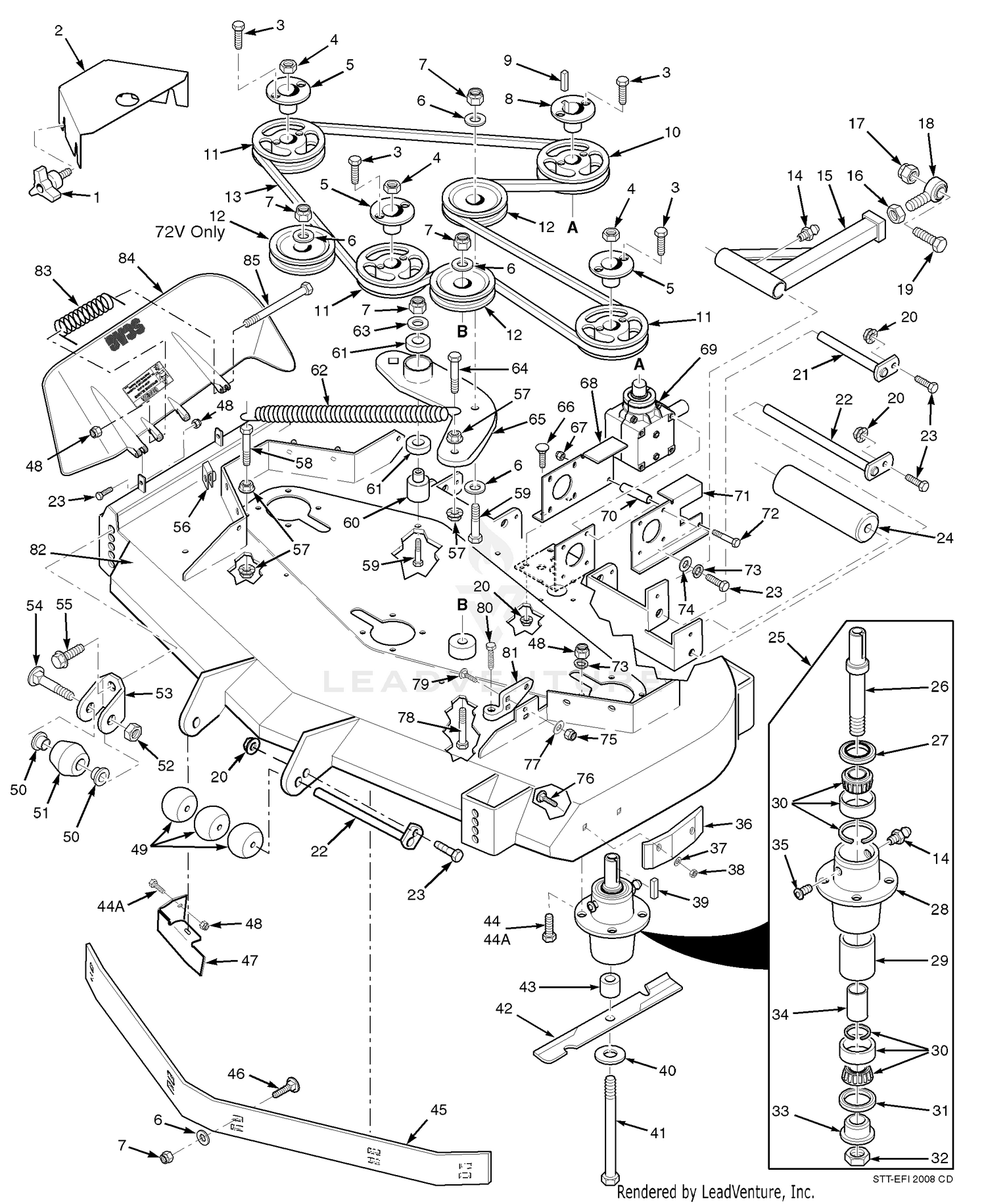 72V Cutter Deck