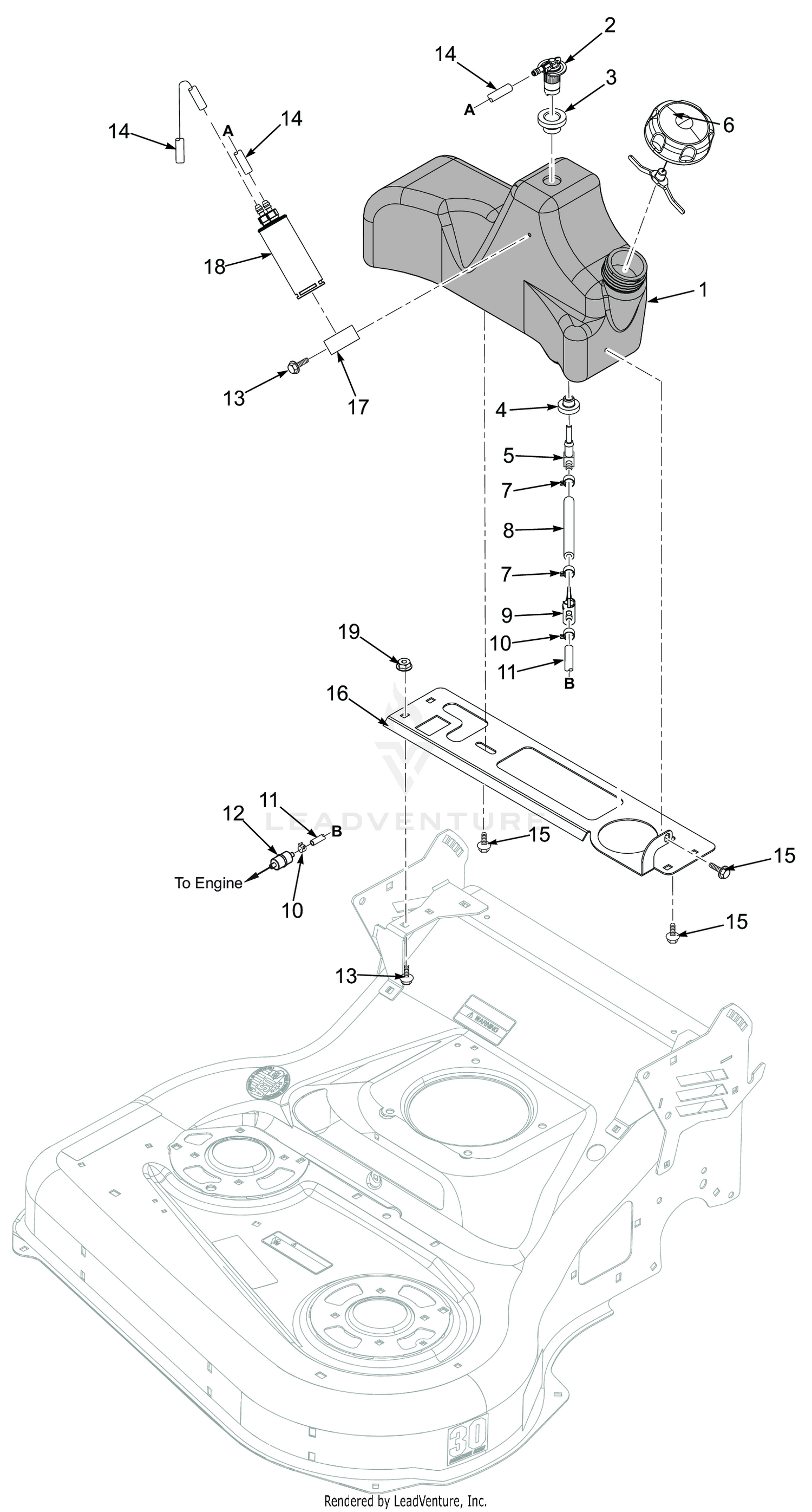 FUEL SYSTEM (EXCLUDES CA MODELS)
