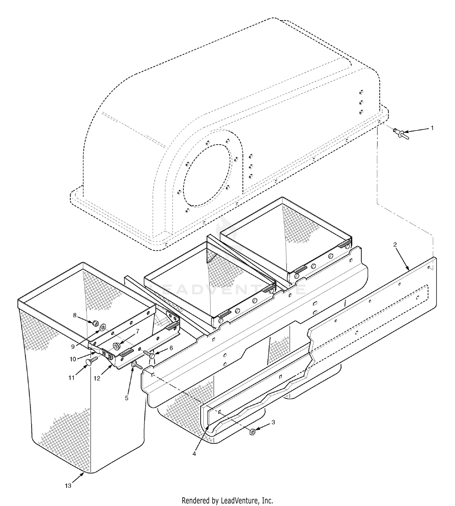 Bag Support Braket And Seal