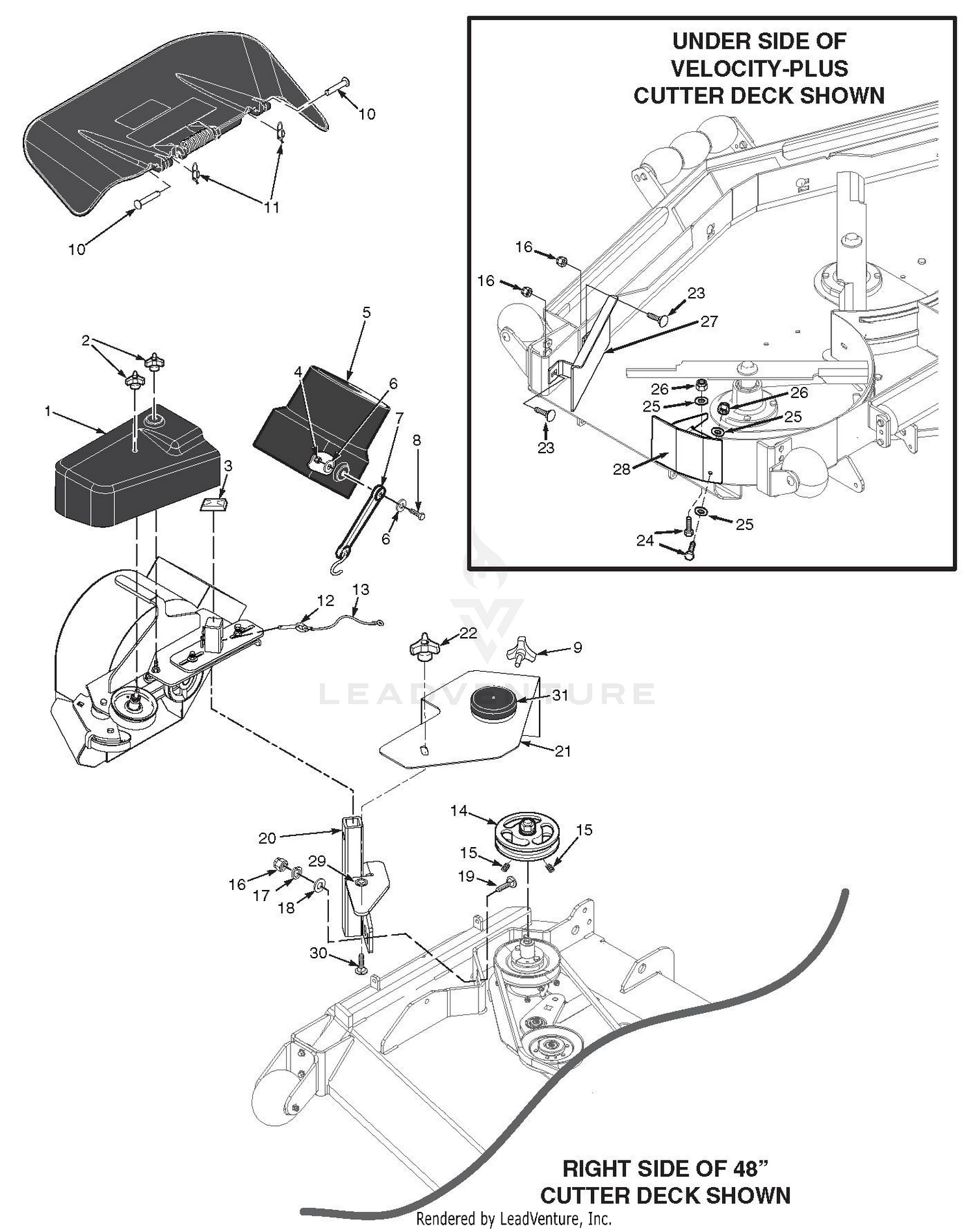 STC 48"/52" Blower Mounting Components