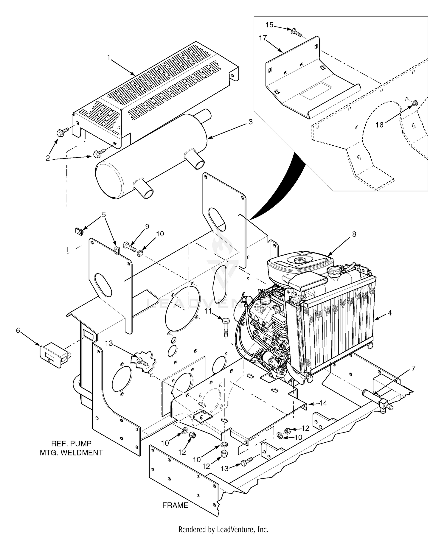 Engine & Attaching Parts - 27HP, 29HP-DFI KA, 35BVAC, 35BV