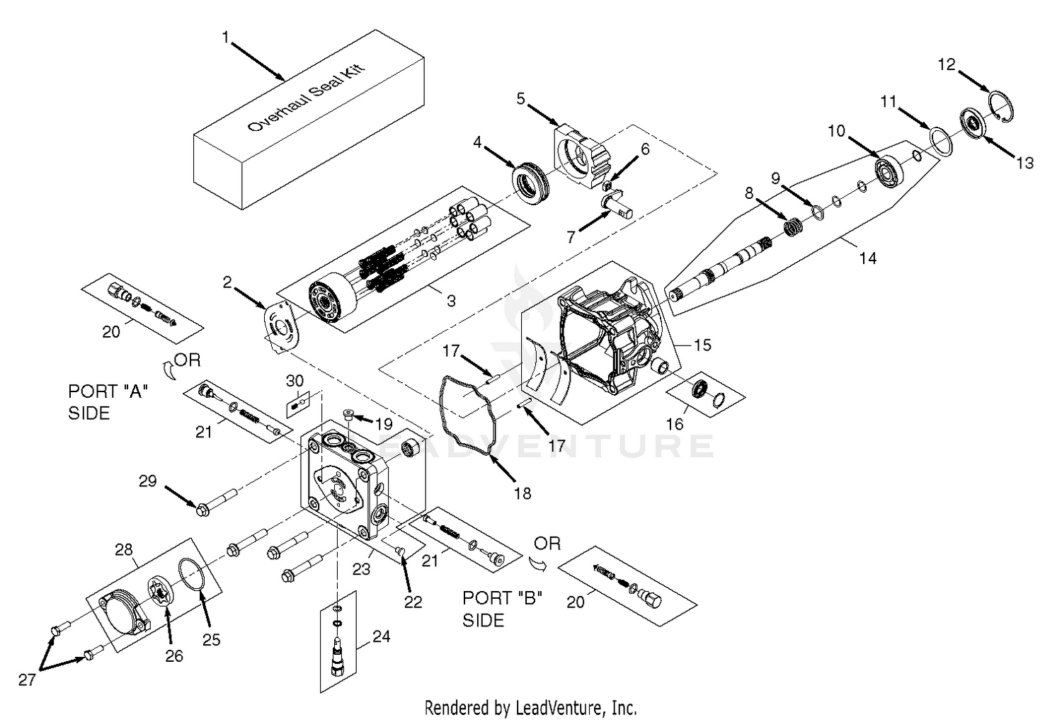 BDP - 16A Hydraulic Pump Assembly