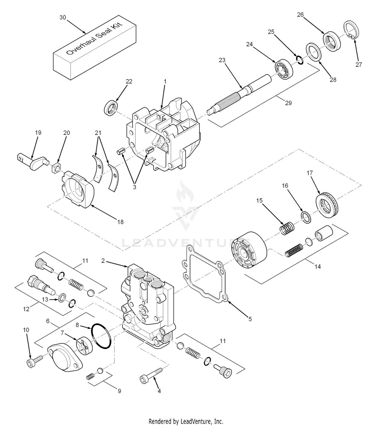 BDP-10L Hydraulic Pump Assembly
