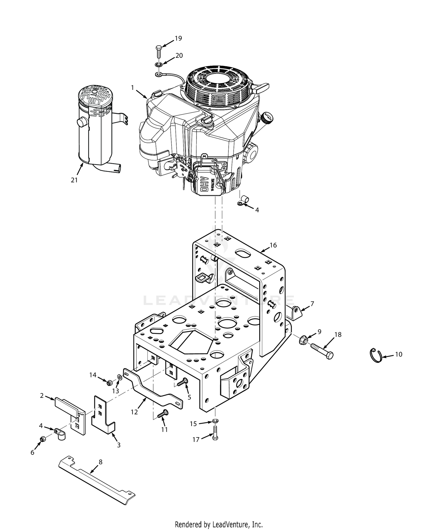 ENGINE DECK - MANUAL START