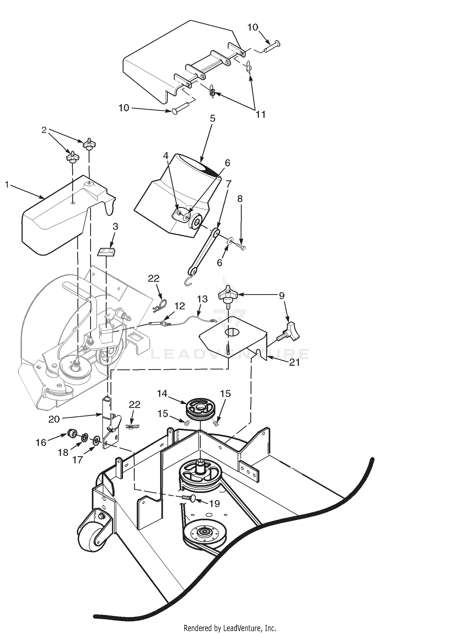 61" Blower Mounting Components