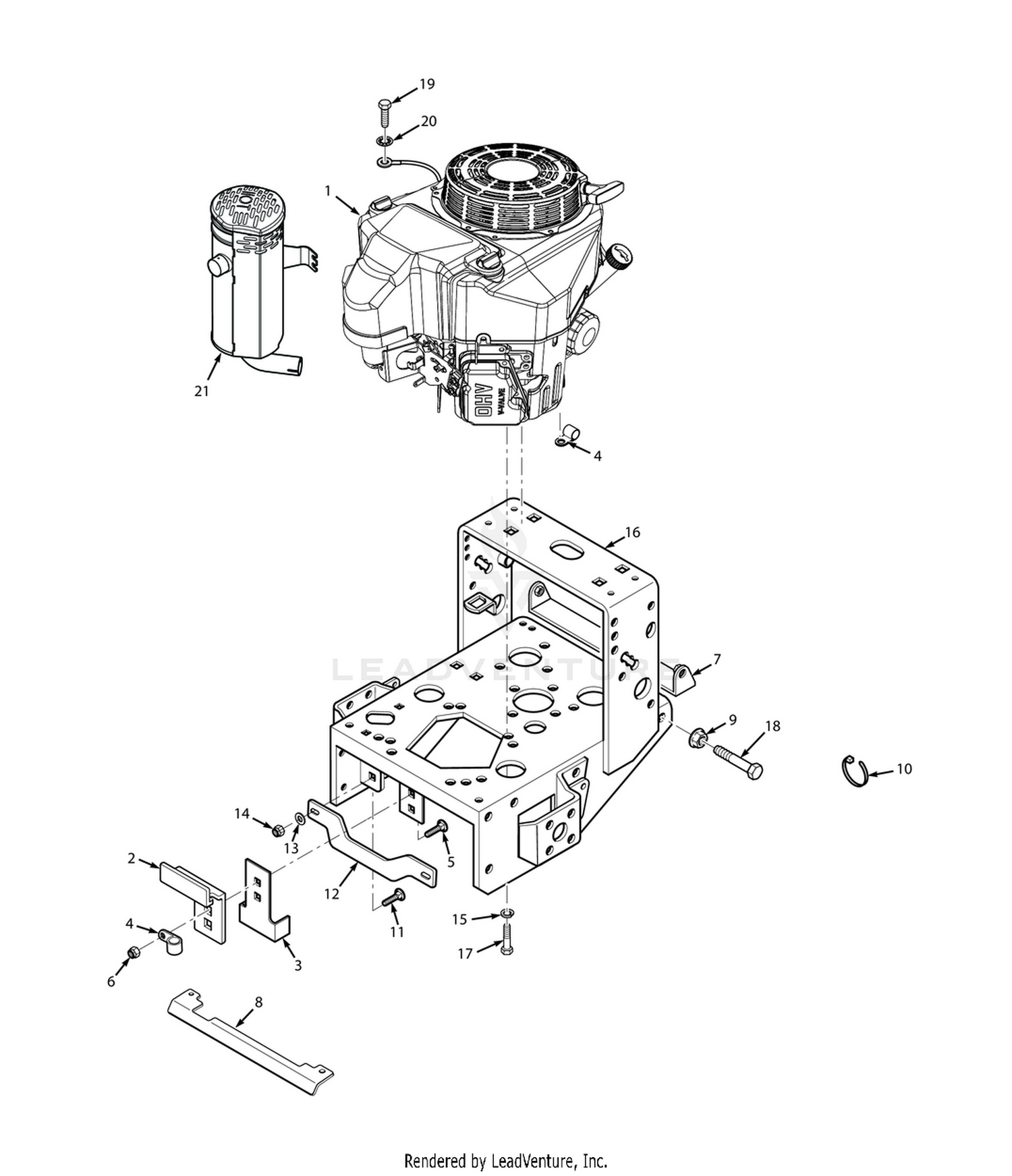 ENGINE DECK - MANUAL START