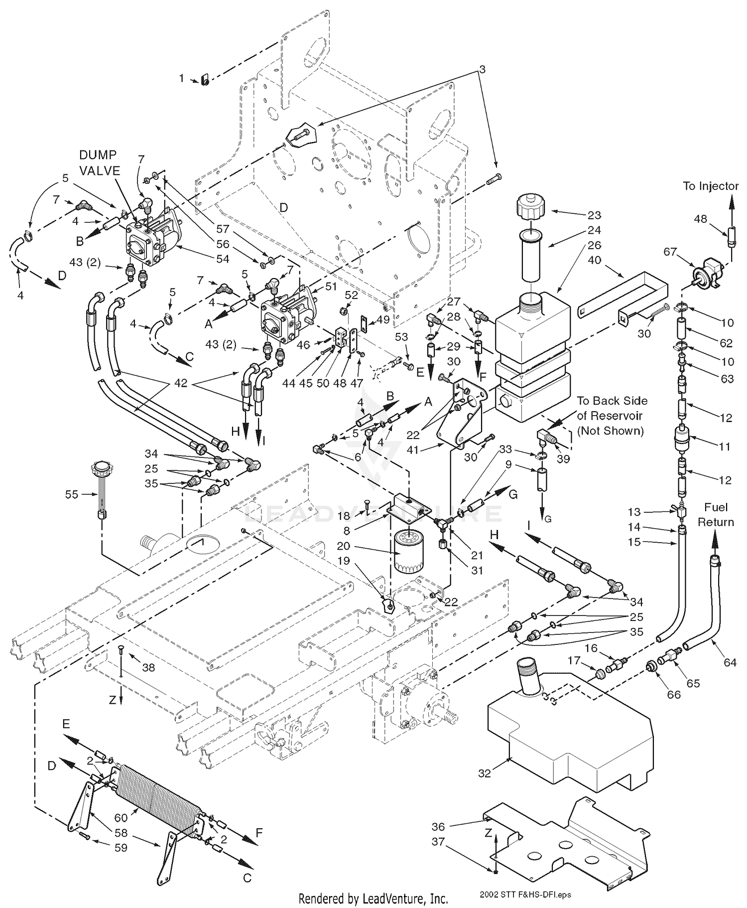 Fuel And Hydraulic System - Kawasaki 29DFI