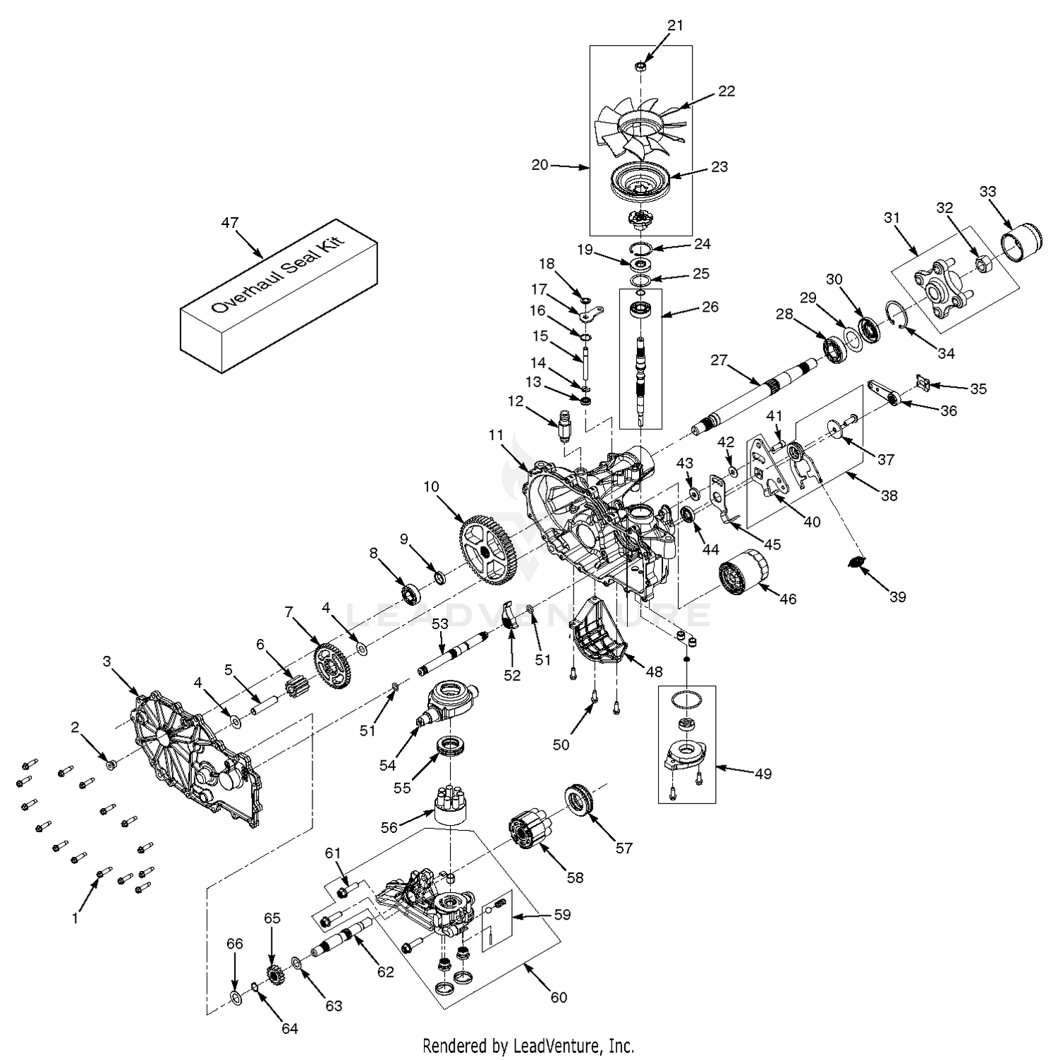 Zt-2800 Hydraulic Axle Assembly